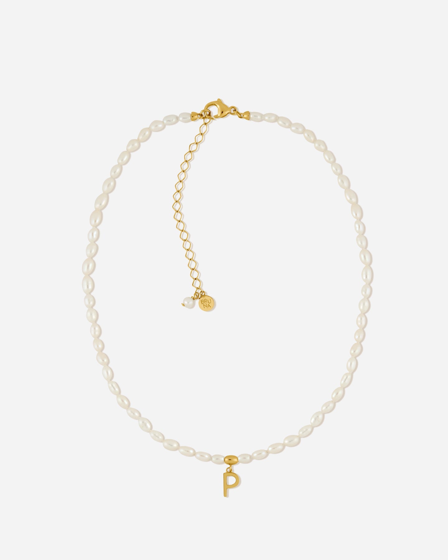 BRUNA The Label Necklace Antibes Letter Choker