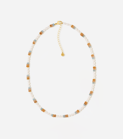 Bruna The Label Necklace 18k Gold Vermeil / Perlen Azur Necklace