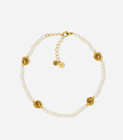 BRUNA The Label Anklet 18k Gold Vermeil / Perlen Basque Anklet