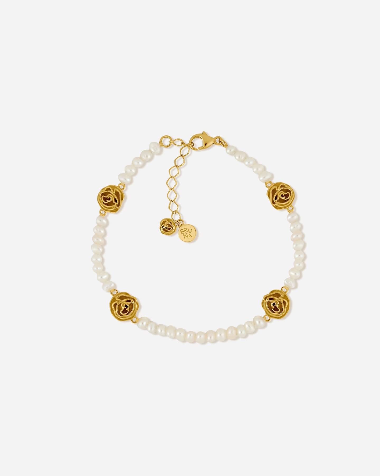 BRUNA The Label Bracelet 18k Gold Vermeil / Perlen Basque Bracelet