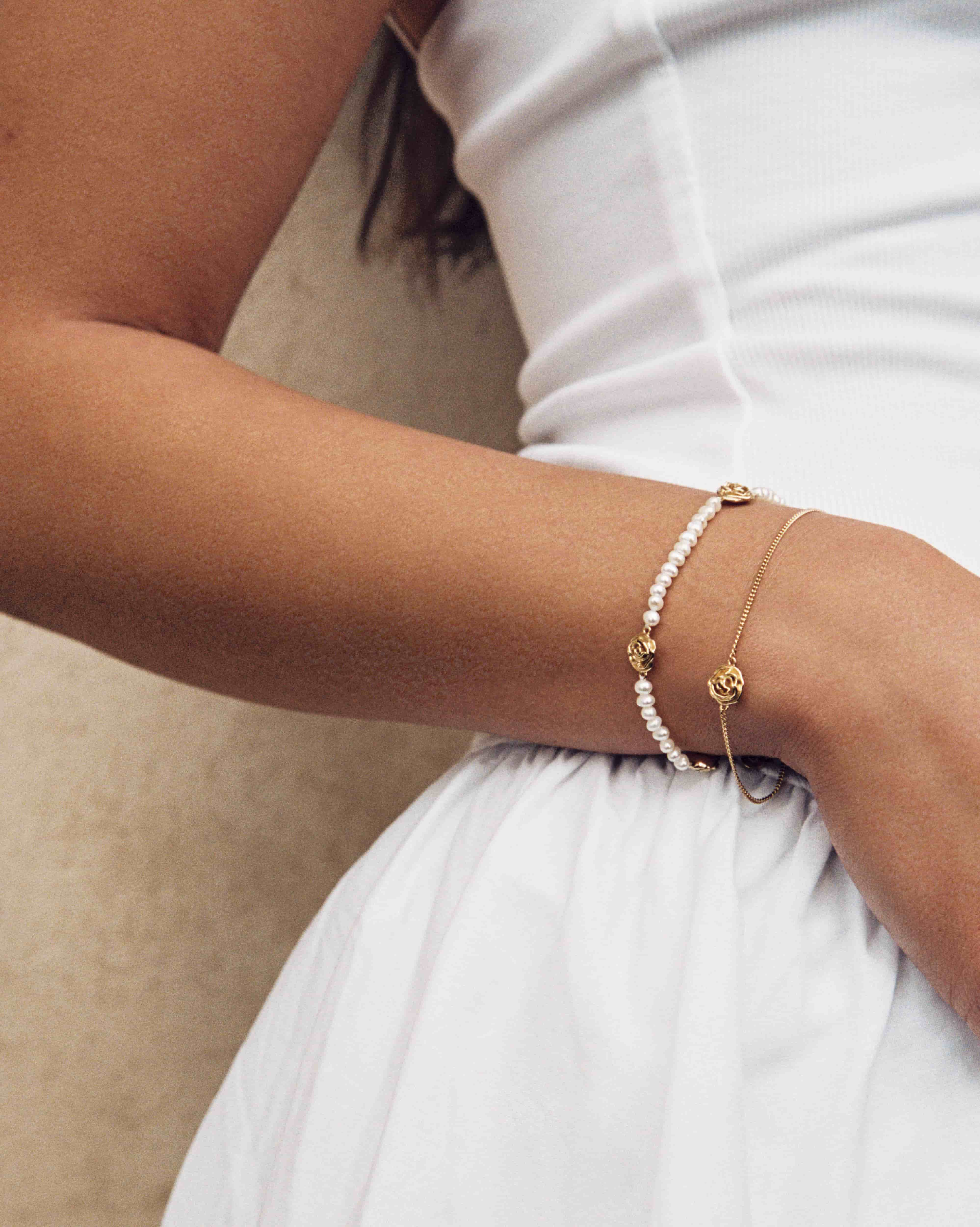 BRUNA The Label Bracelet 18k Gold Vermeil / Perlen Basque Bracelet