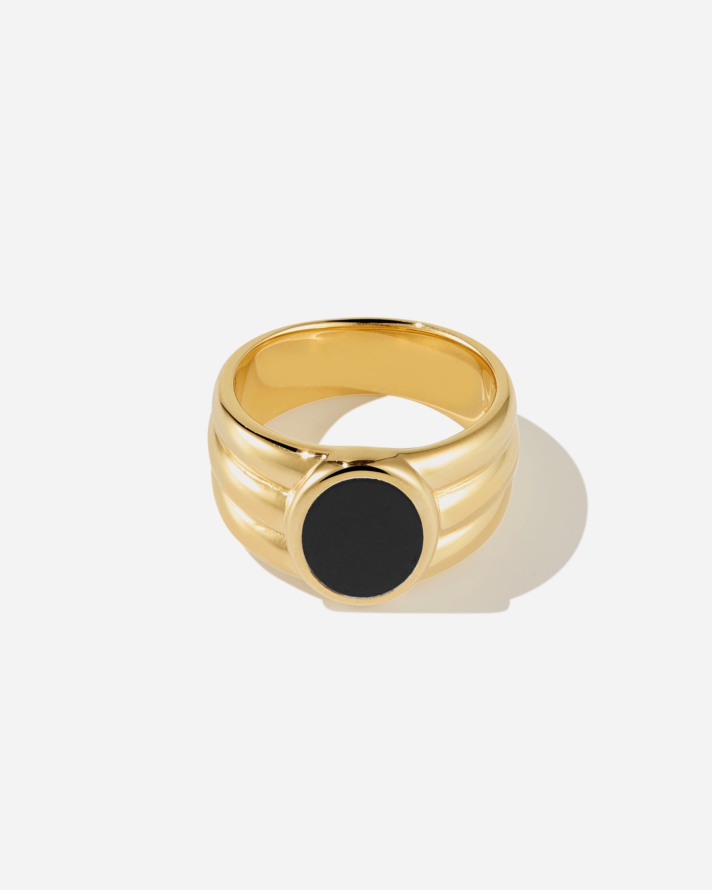 BRUNA The Label Ring 18k Gold Vermeil / 52 / Black Onyx Benevento Onyx Ring