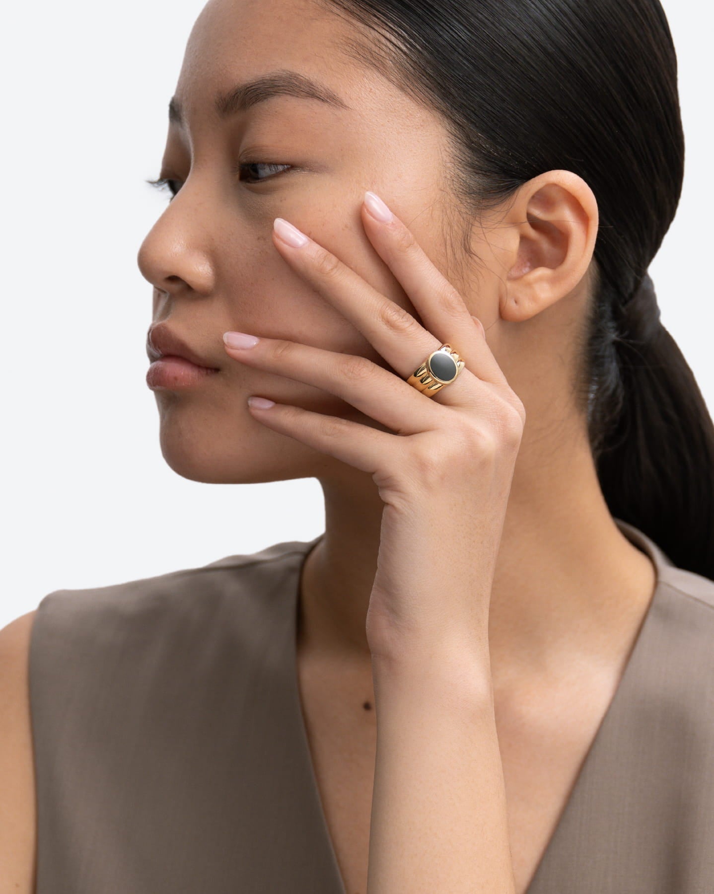 BRUNA The Label Ring Benevento Onyx Ring