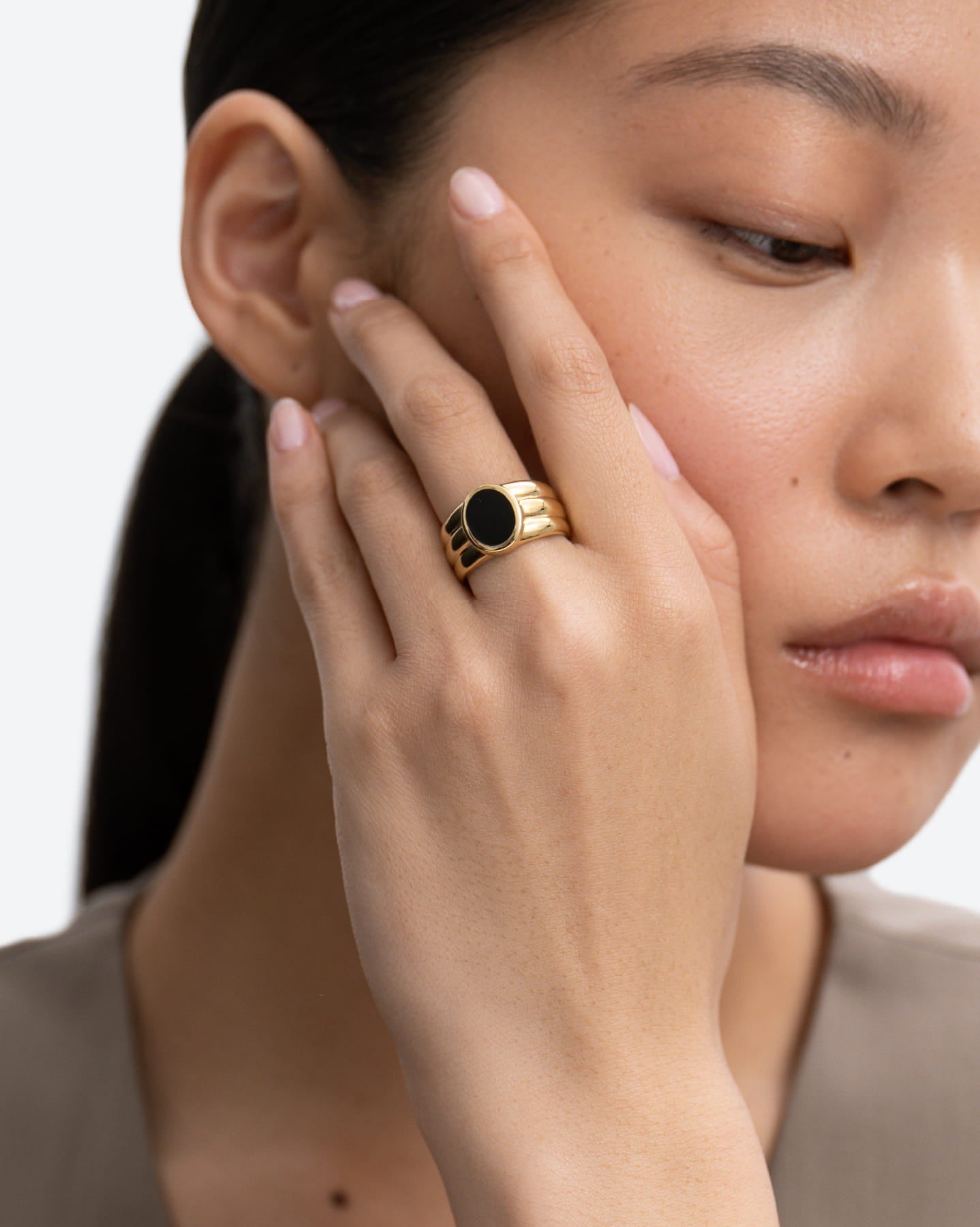 BRUNA The Label Ring Benevento Onyx Ring