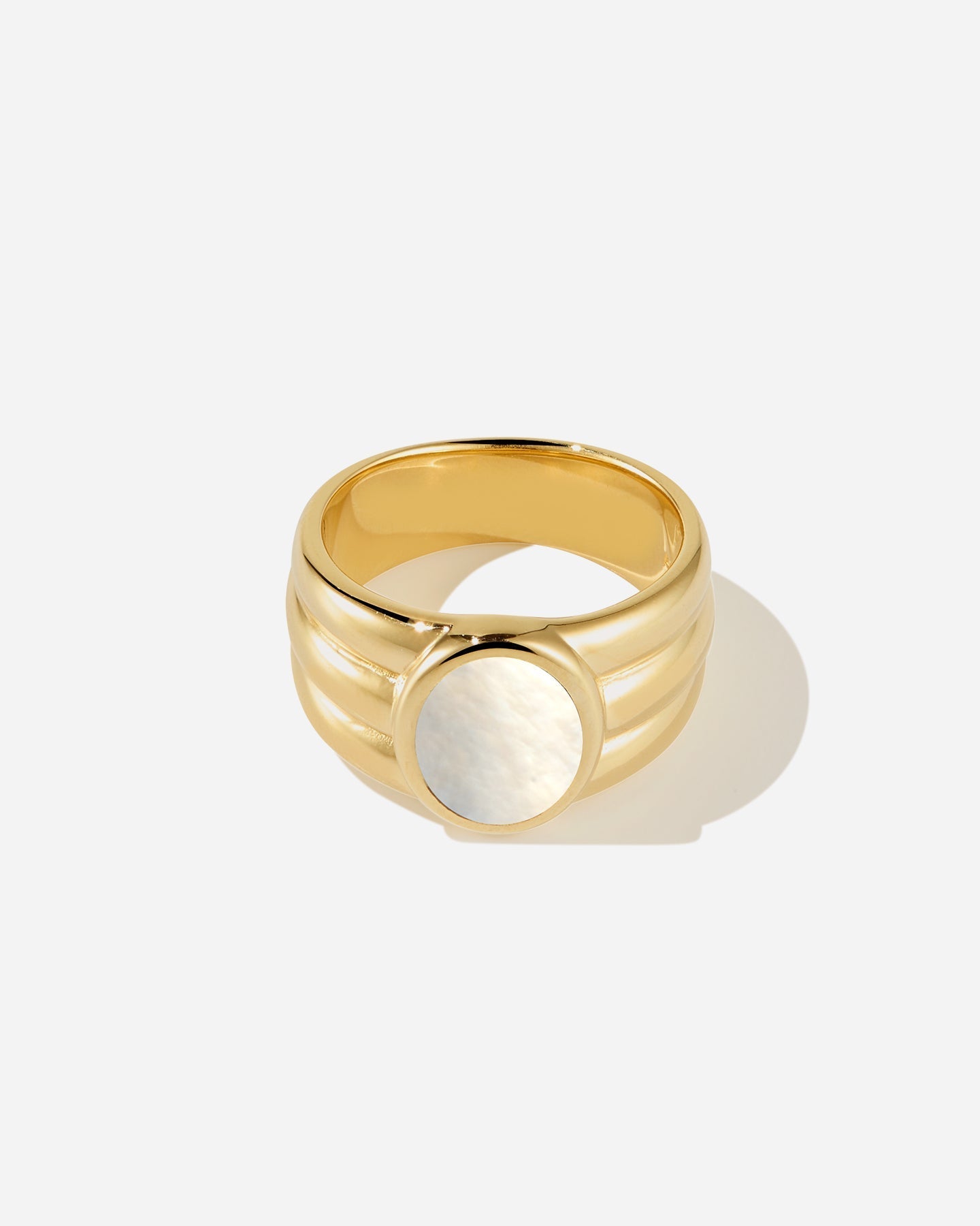 BRUNA The Label Ring 18k Gold Vermeil / 52 / Perlen Benevento Pearl Ring