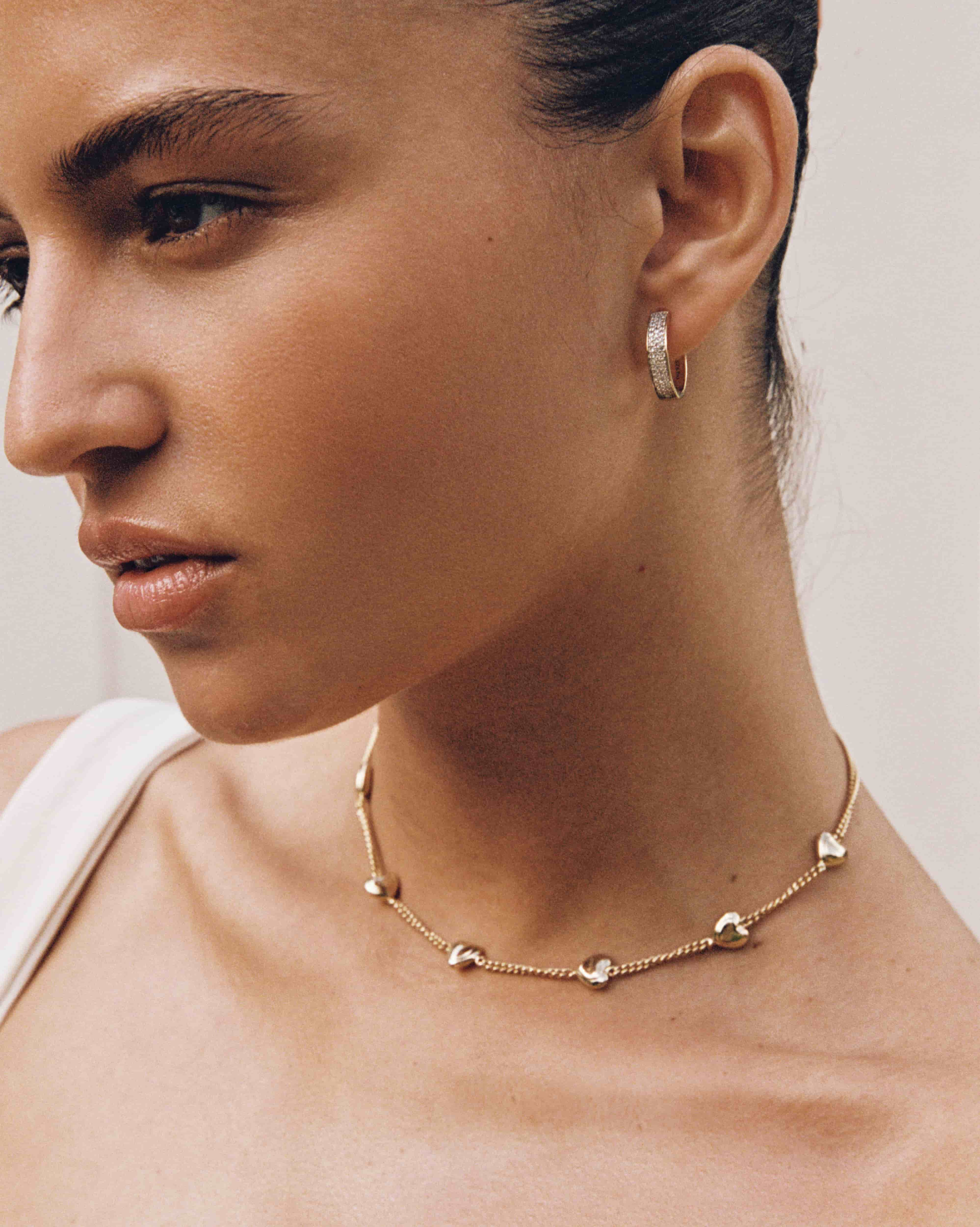 BRUNA The Label Necklace 18k Gold Vermeil Bisous Choker