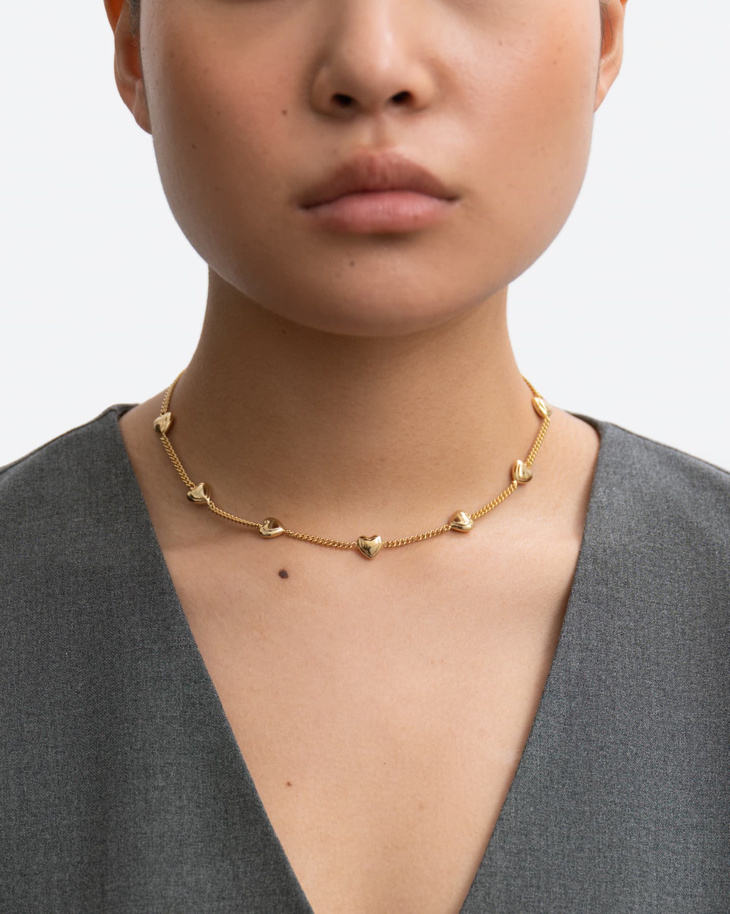 BRUNA The Label Necklace 18k Gold Vermeil Bisous Choker