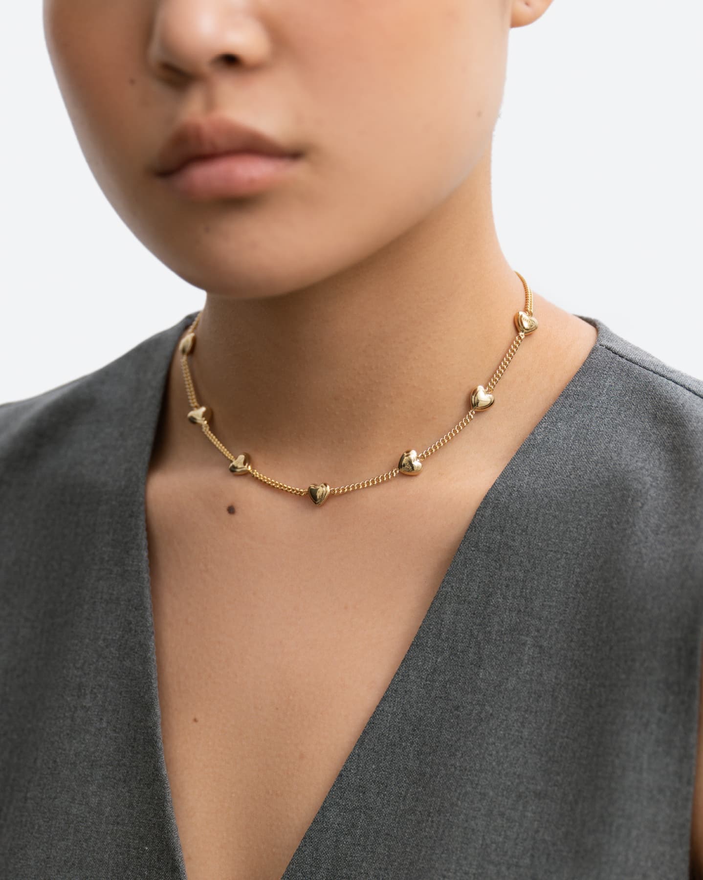 BRUNA The Label Necklace 18k Gold Vermeil Bisous Choker