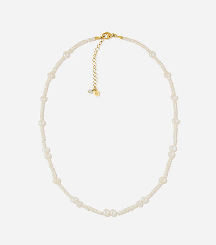 BRUNA The Label Necklace 18k Gold Vermeil / Perlen Borchia Necklace