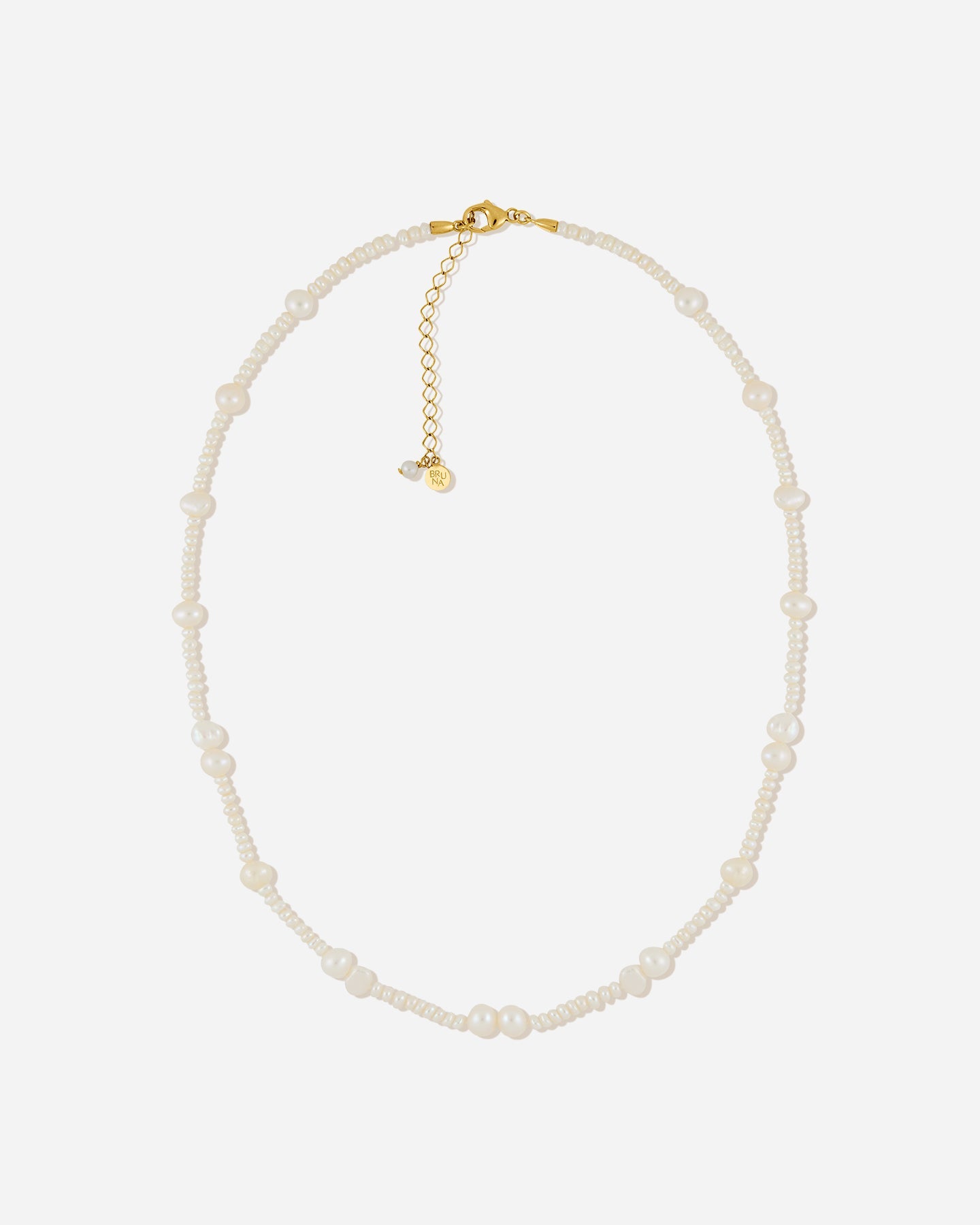 BRUNA The Label Necklace 18k Gold Vermeil / Perlen Borchia Necklace