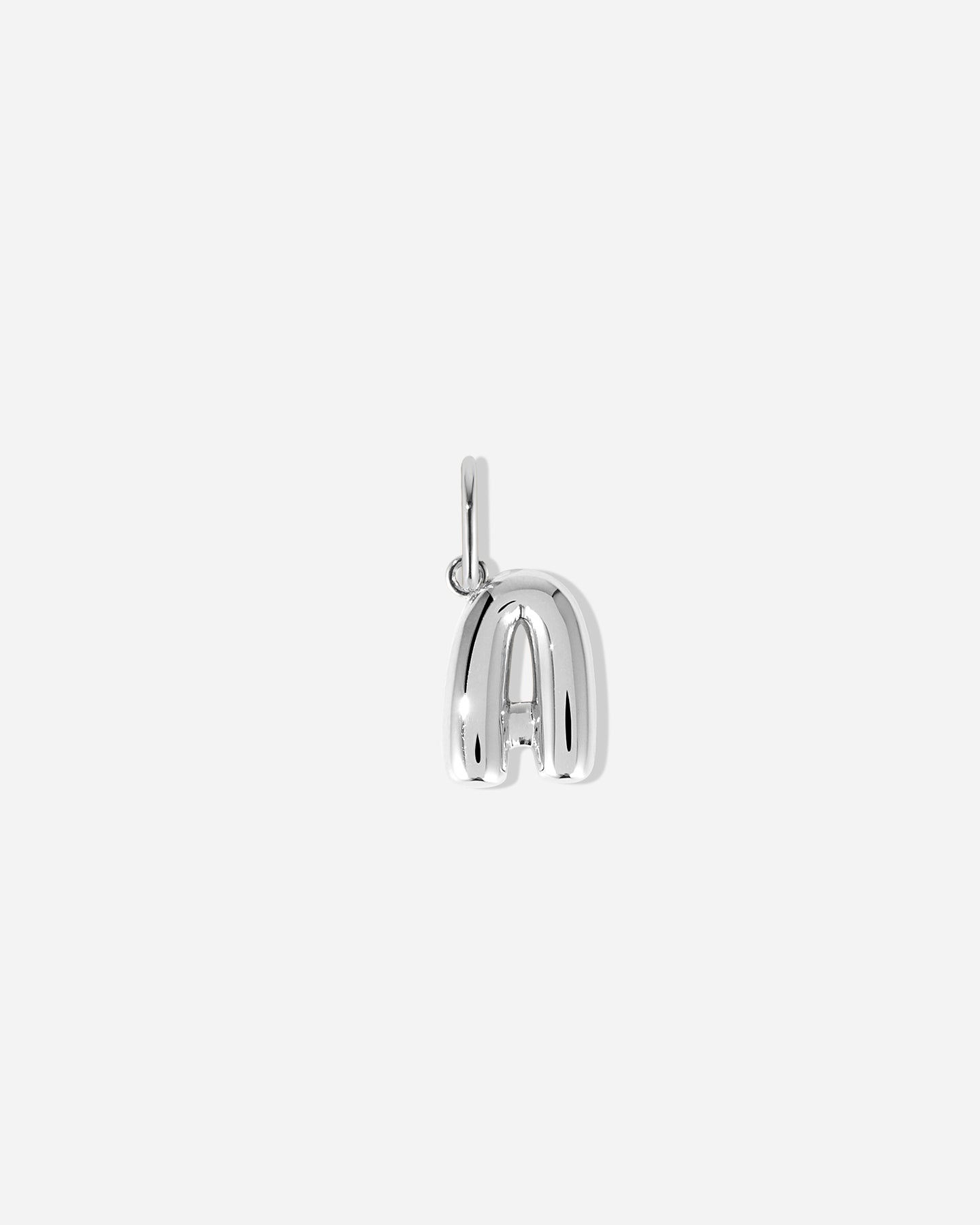 BRUNA The Label Charm A / 925 Sterling Silber Bubble Letter Charm