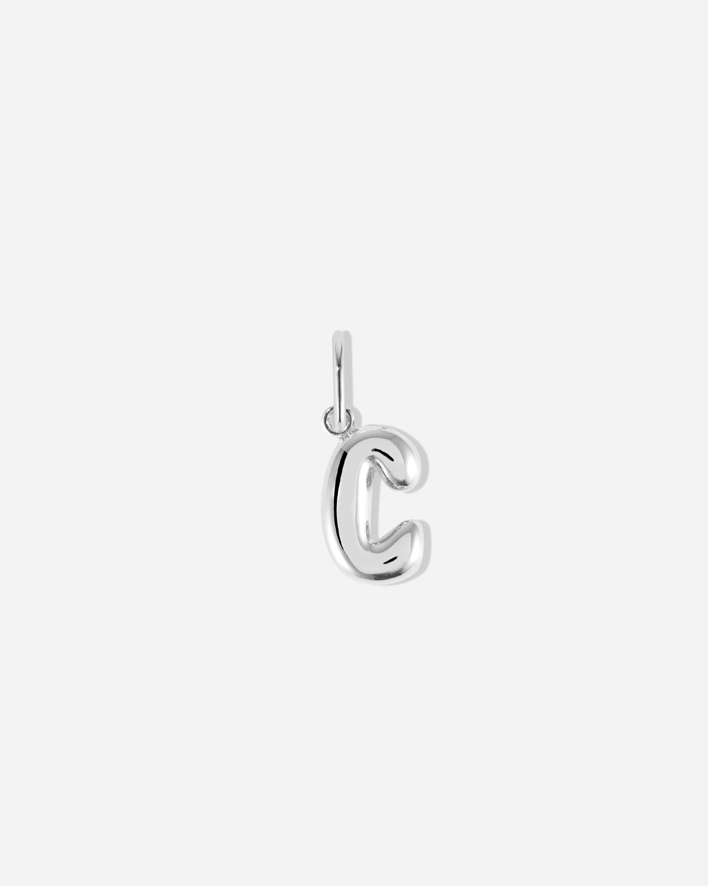 BRUNA The Label Charm C / 925 Sterling Silber Bubble Letter Charm