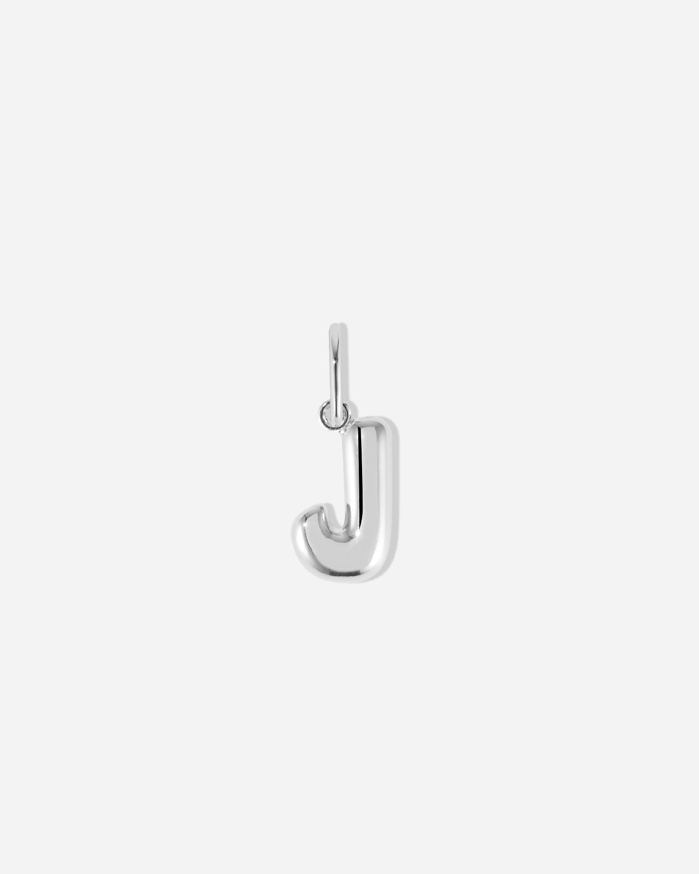 BRUNA The Label Charm J / 925 Sterling Silber Bubble Letter Charm