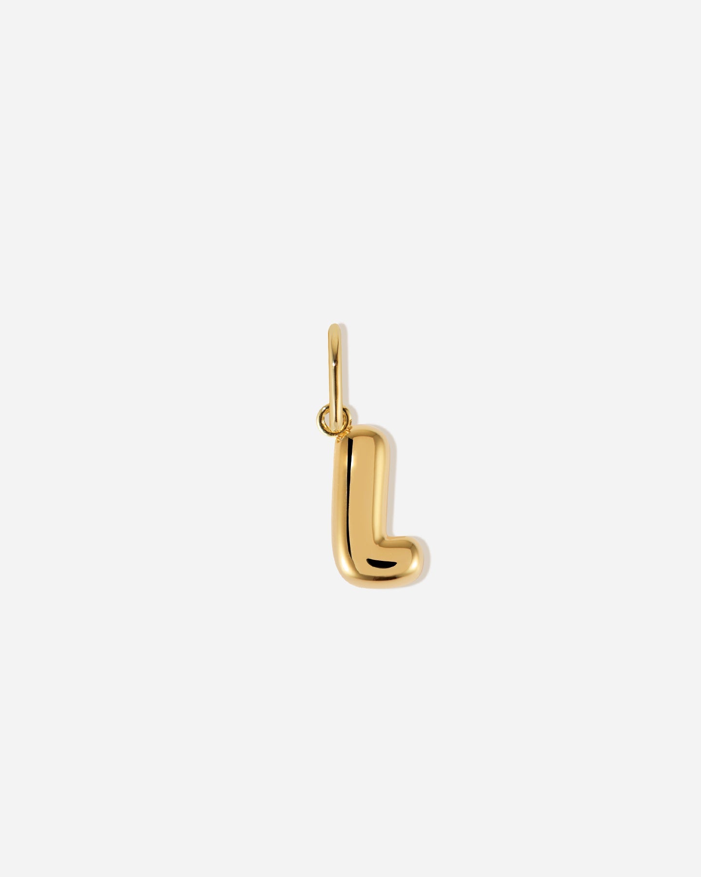 BRUNA The Label Charm L / 18k Gold Vermeil Bubble Letter Charm