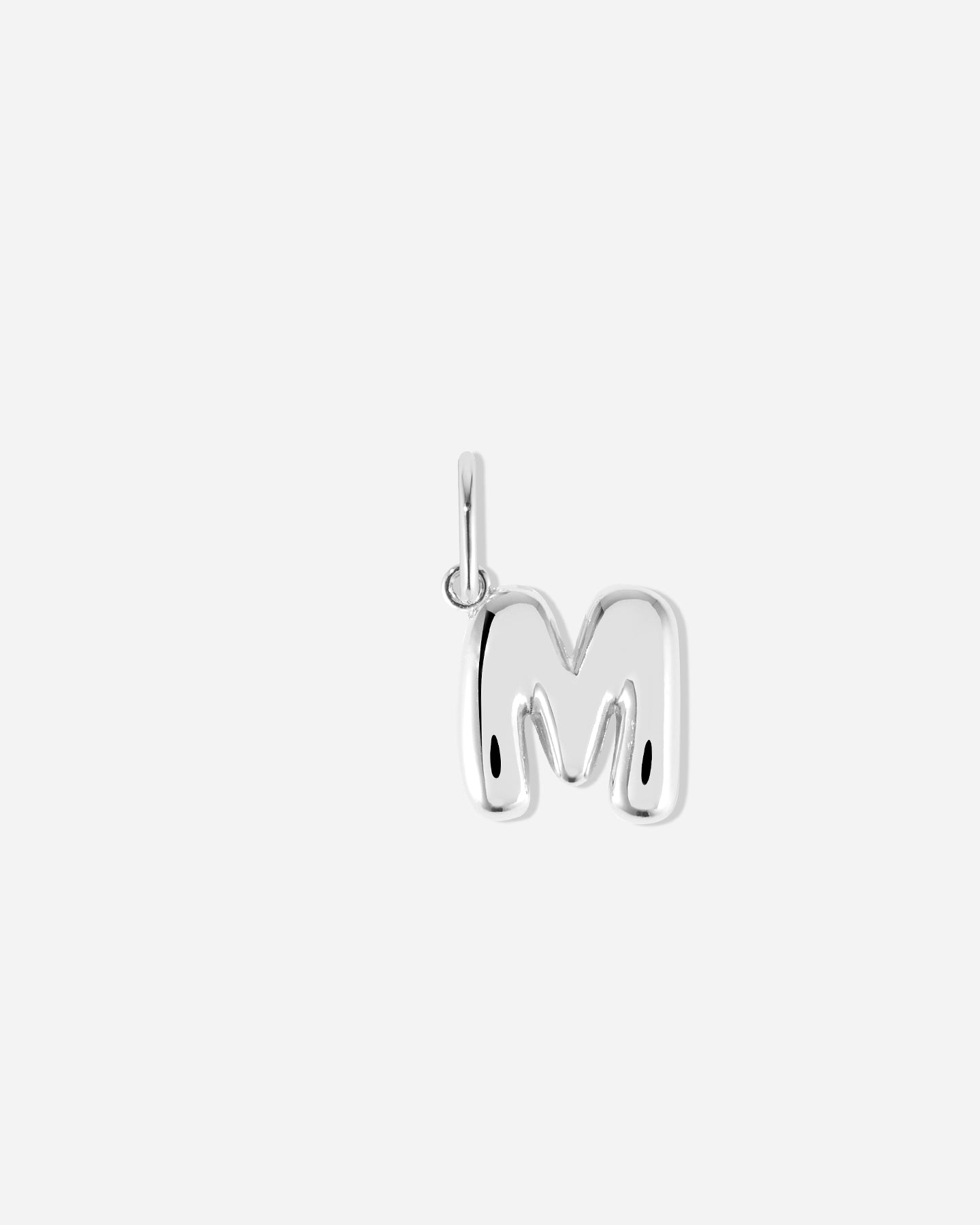 BRUNA The Label Charm M / 925 Sterling Silber Bubble Letter Charm