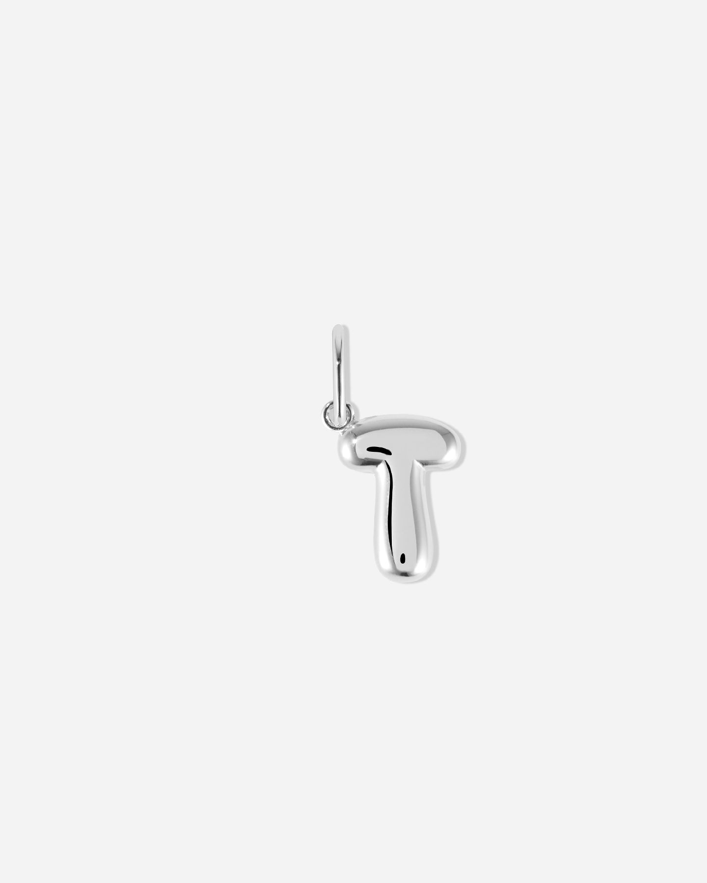 BRUNA The Label Charm T / 925 Sterling Silber Bubble Letter Charm