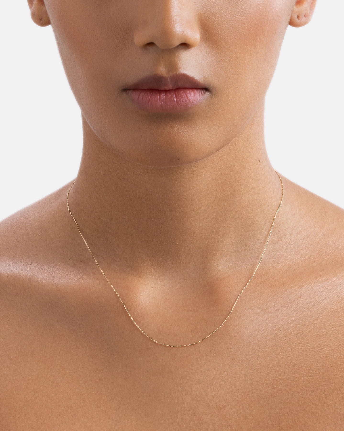 BRUNA The Label Necklace 14k Massivgold / No Gems Casita Necklace