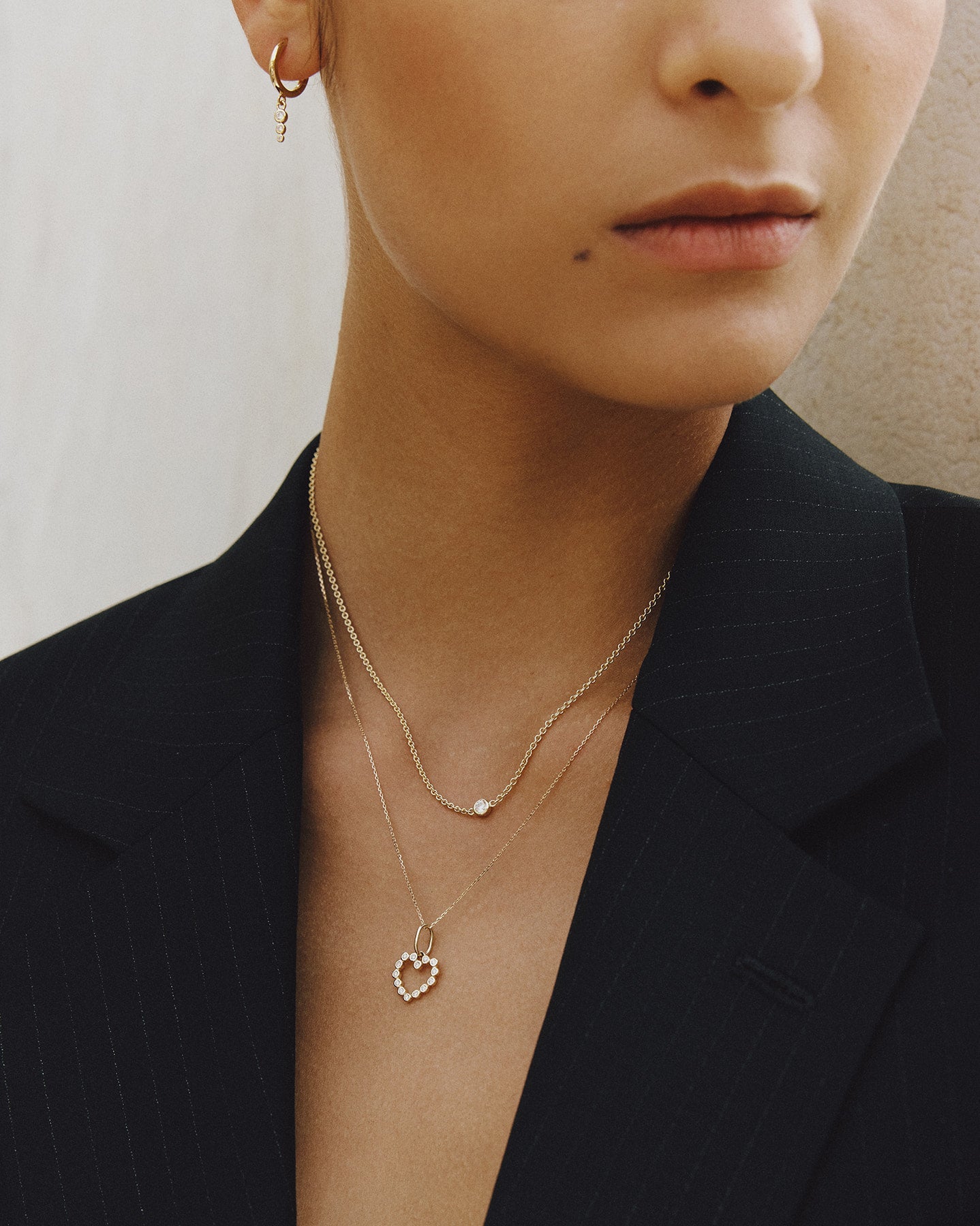 BRUNA The Label Necklace 14k Massivgold / No Gems Casita Necklace