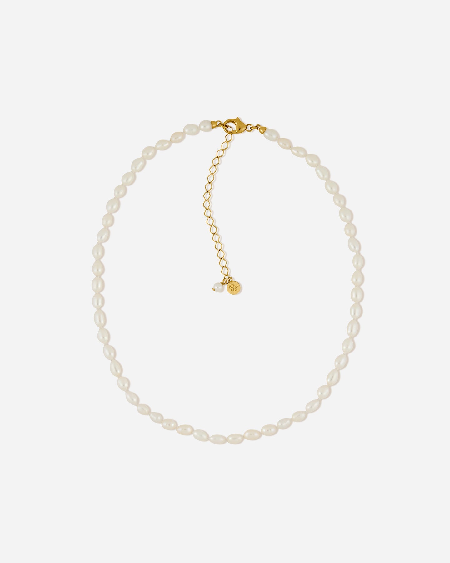 BRUNA The Label Necklace 18k Gold Vermeil / Perlen Catania Choker