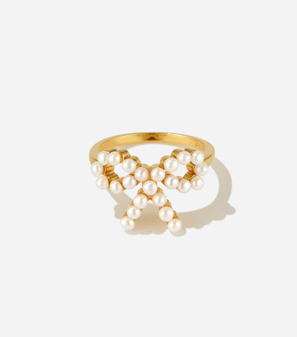 BRUNA The Label Ring 18k Gold Vermeil / Perlen / 52 Chéri Ring