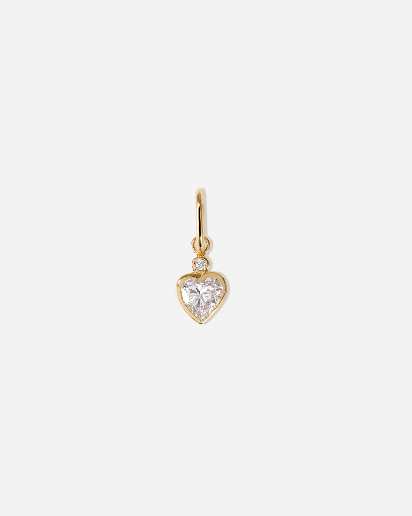 BRUNA The Label Charm 14k Massivgold / Laborgezüchtete Diamanten Coeur Charm