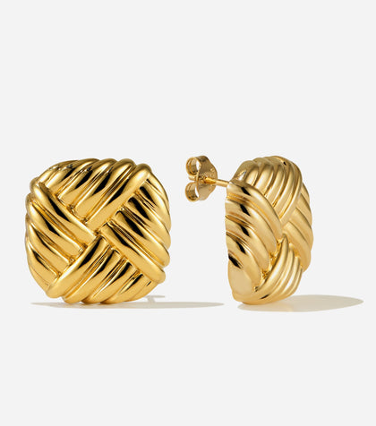 BRUNA The Label Earrings 18k Gold Vermeil Copertino Earrings