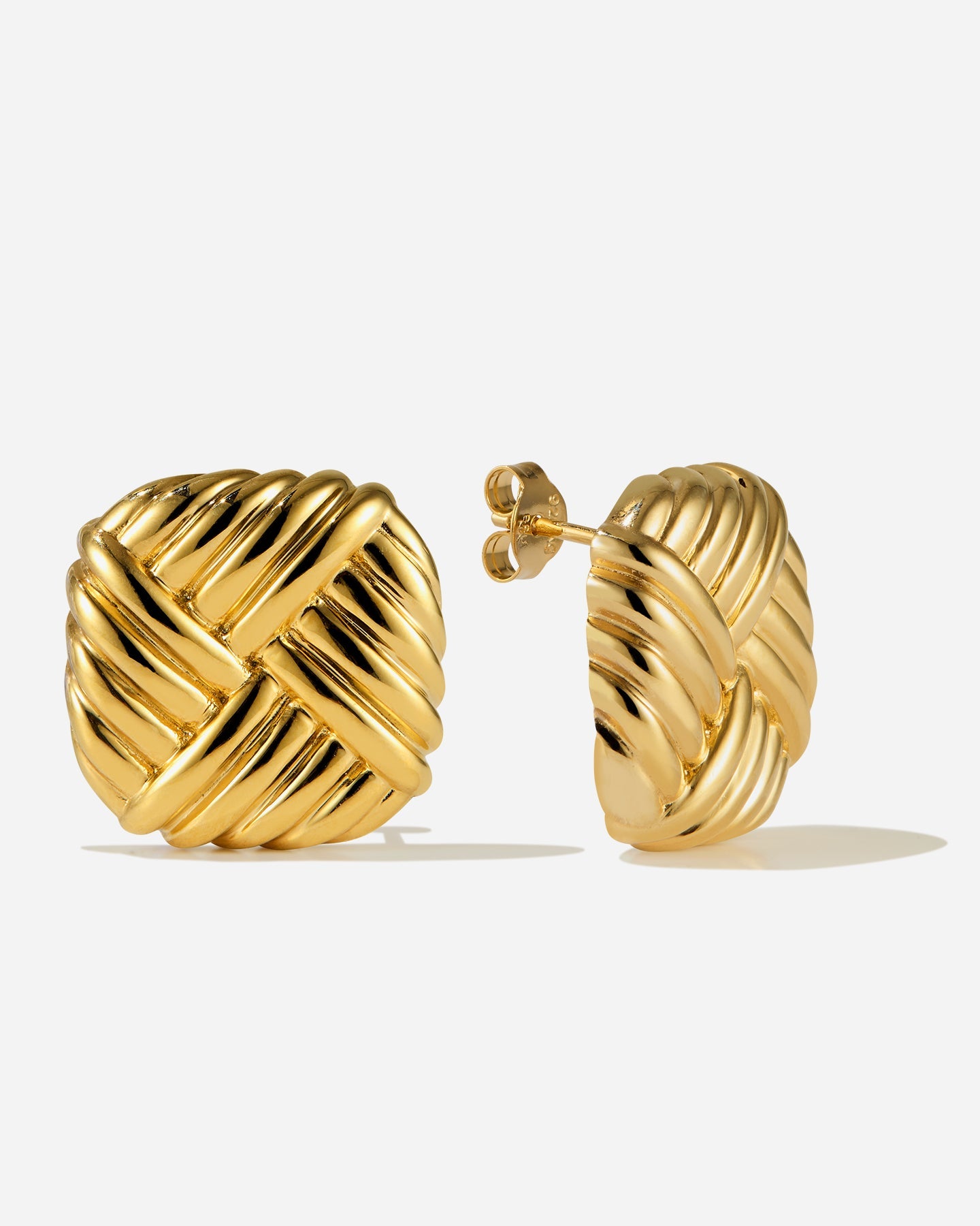 BRUNA The Label Earrings 18k Gold Vermeil Copertino Earrings