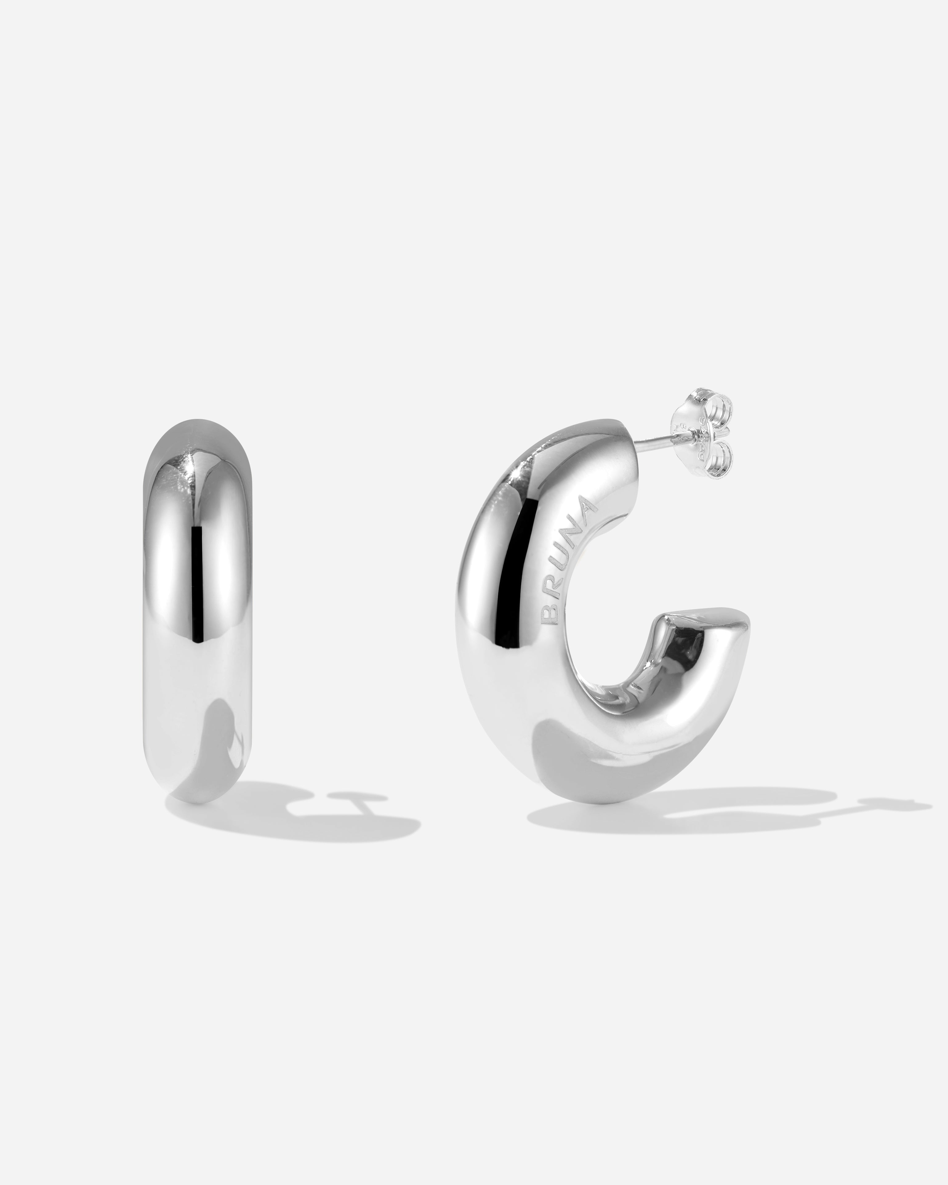 BRUNA The Label Earrings 925 Sterling Silber Corsica Medium Hoops