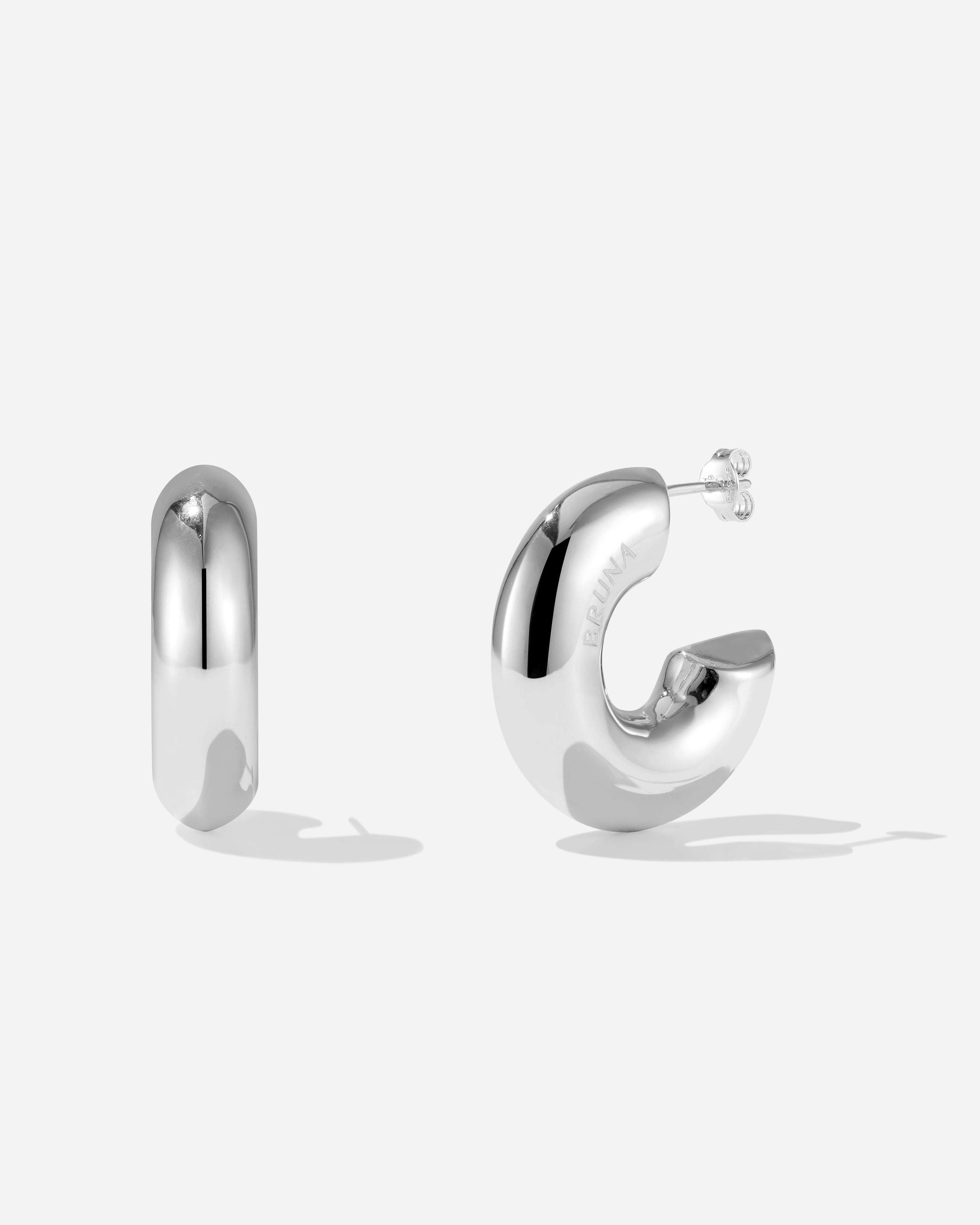 BRUNA The Label Earrings 925 Sterling Silber Corsica Small Hoops