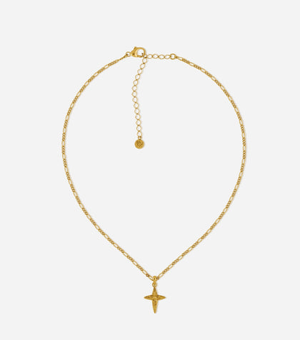 BRUNA The Label Necklace 18k Gold Vermeil Croix Choker