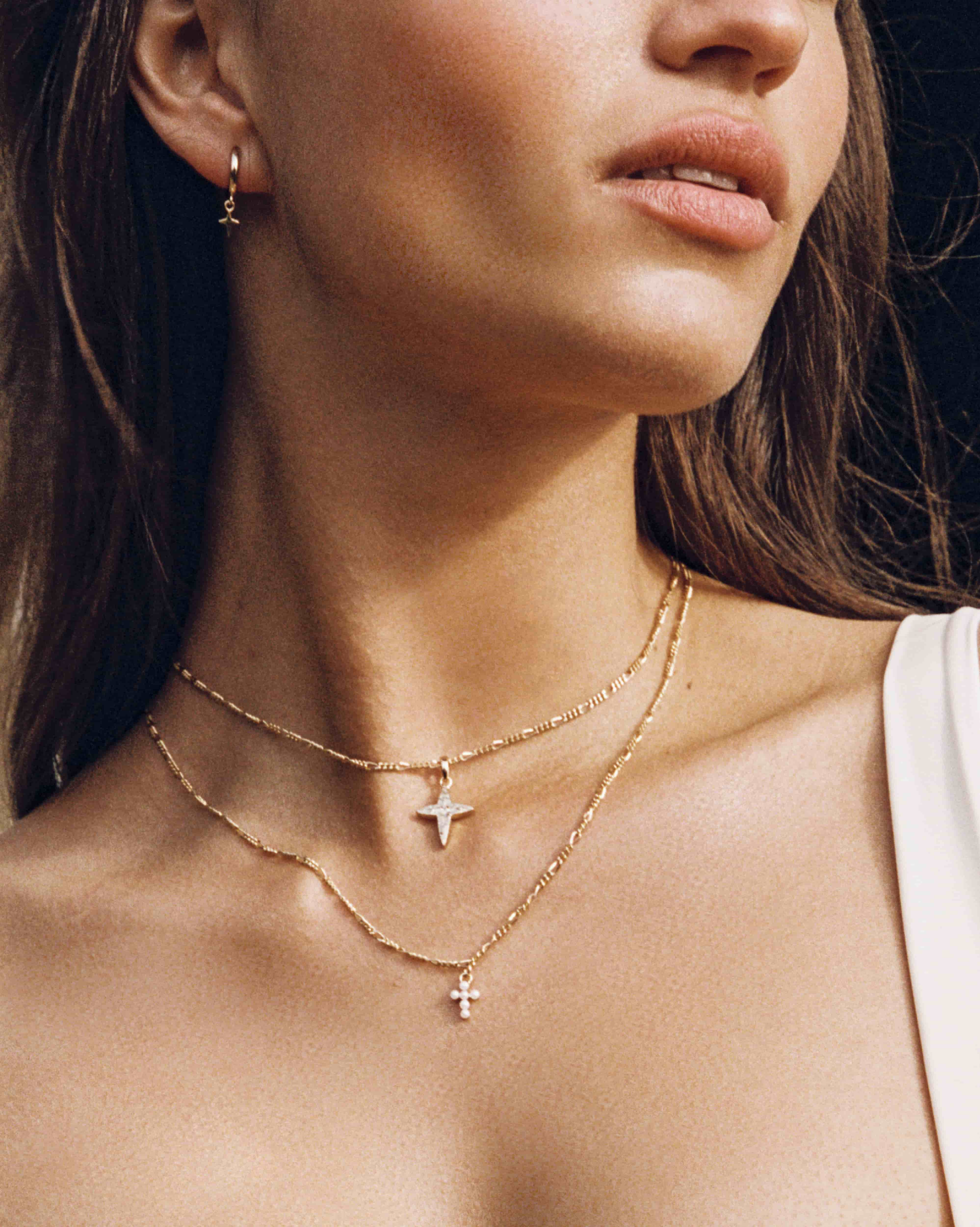 BRUNA The Label Necklace Croix Choker