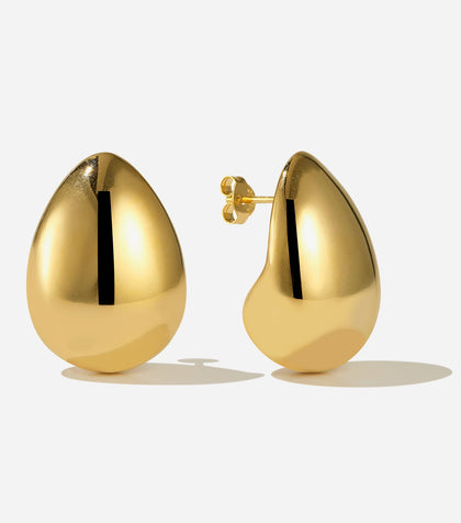 BRUNA The Label Earrings 18k Gold Vermeil Drop Earrings