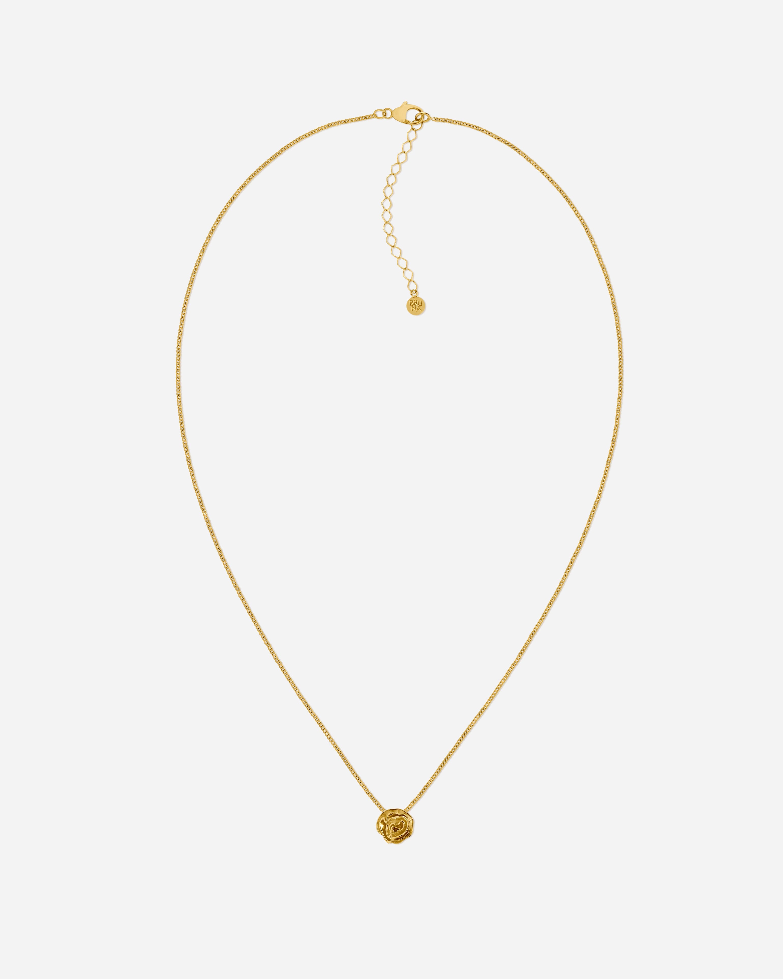 BRUNA The Label Necklace 18k Gold Vermeil Eau Rose Necklace