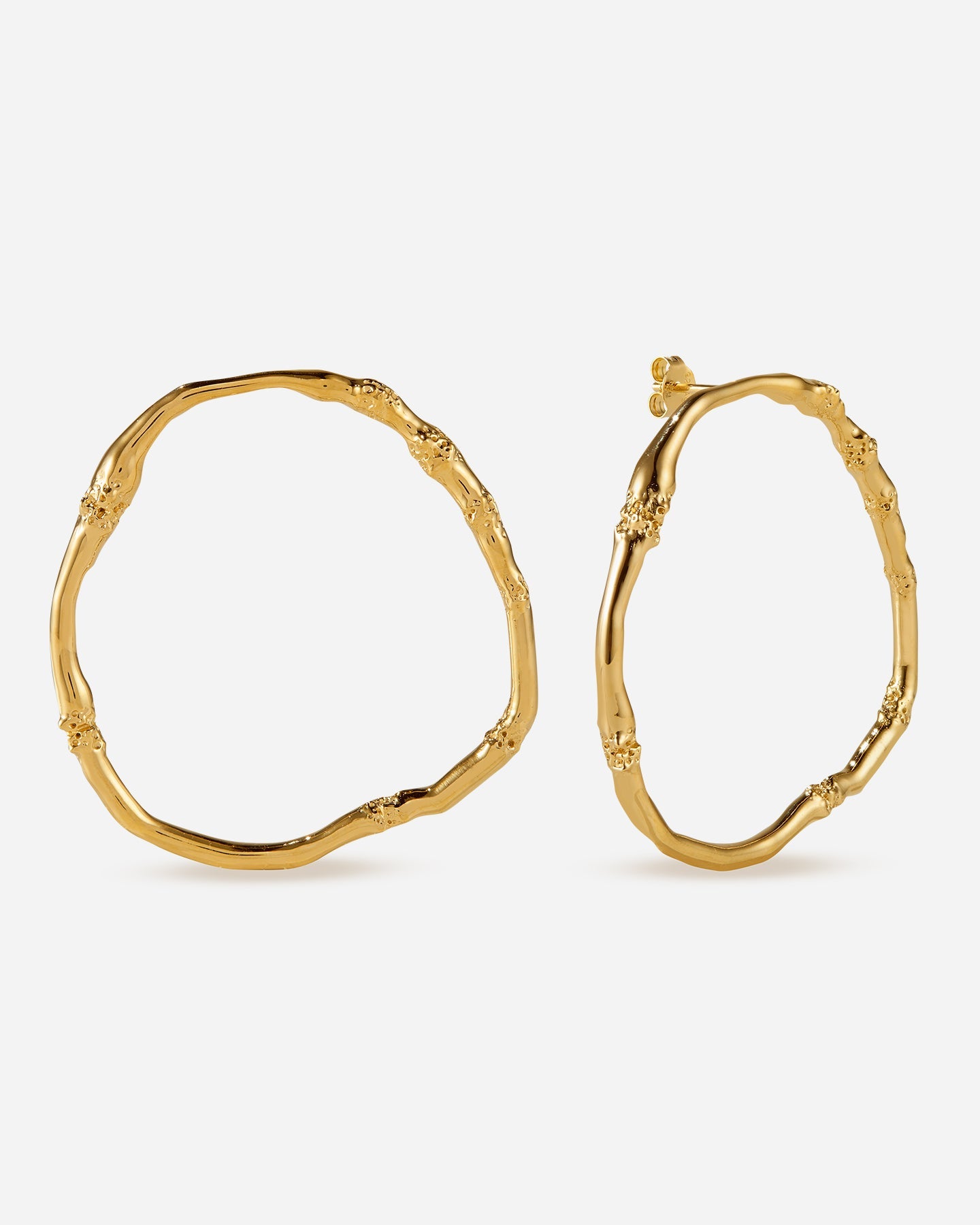 BRUNA The Label Earrings 18k Gold Vermeil Éclipse Large Hoops