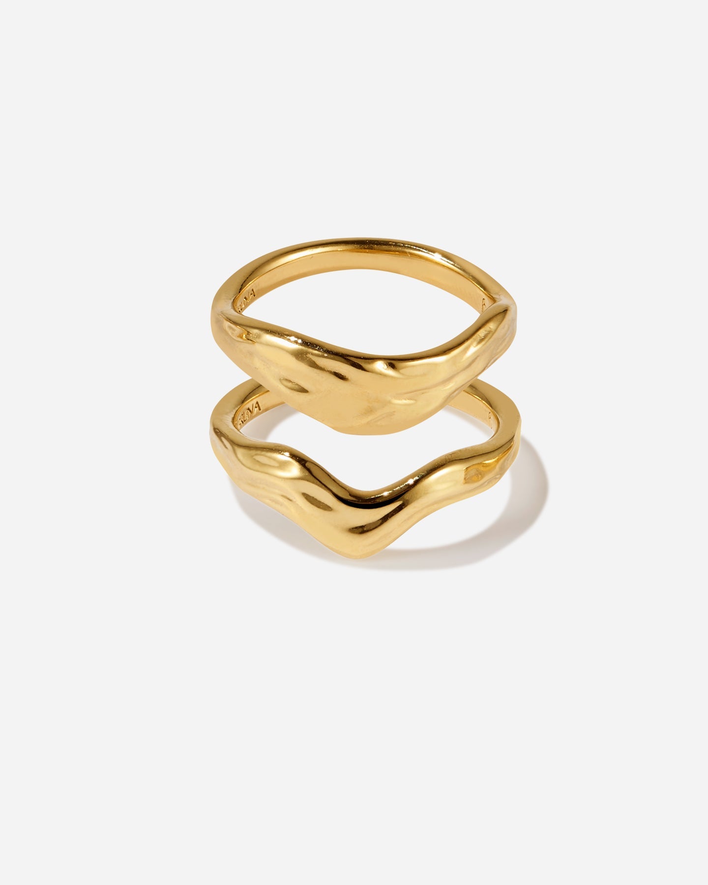 BRUNA The Label Ring 18k Gold Vermeil / 52 Empreinte Ring Set