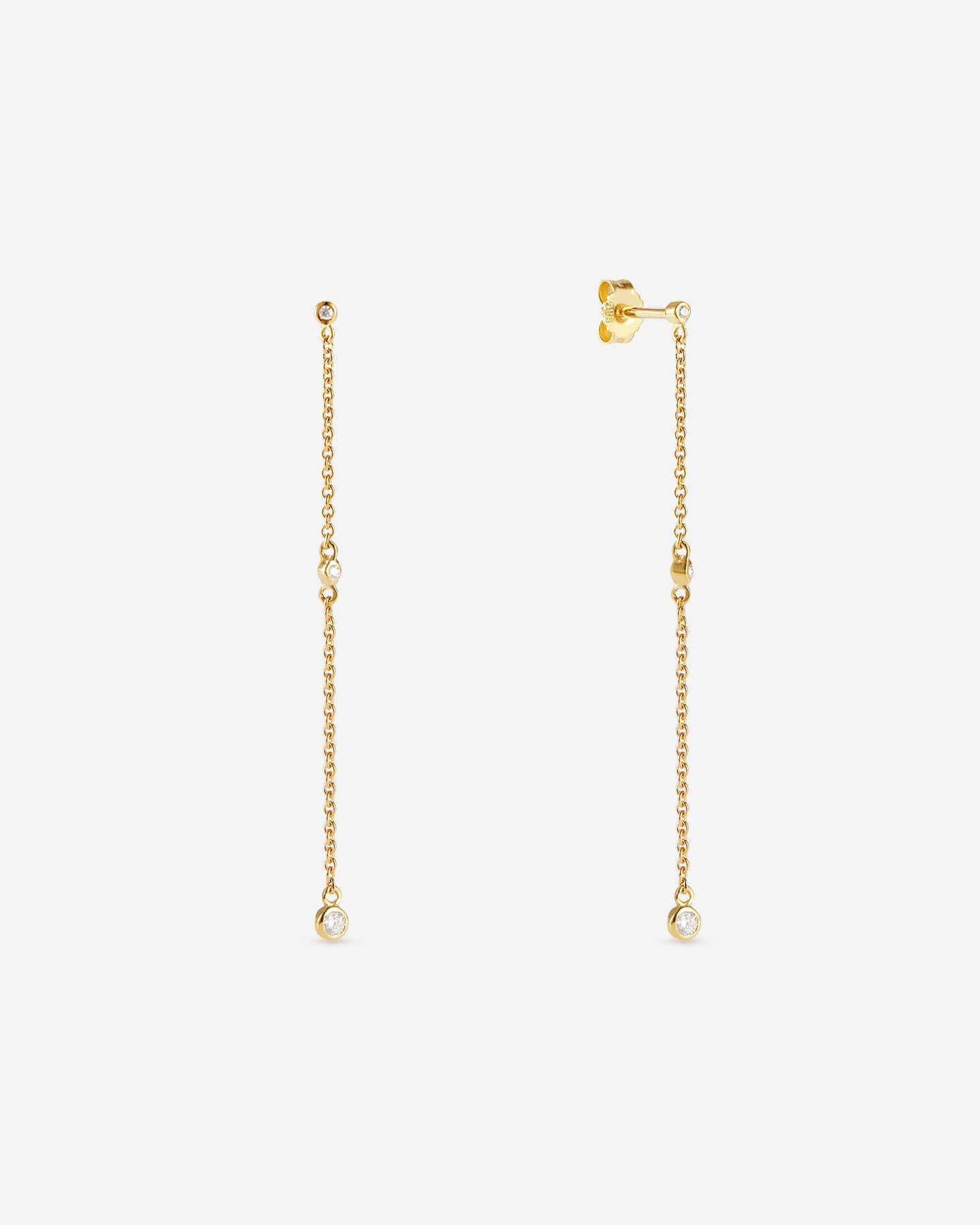 BRUNA The Label Earrings 14k Massivgold / Laborgezüchtete Diamanten Favola Drop Earrings