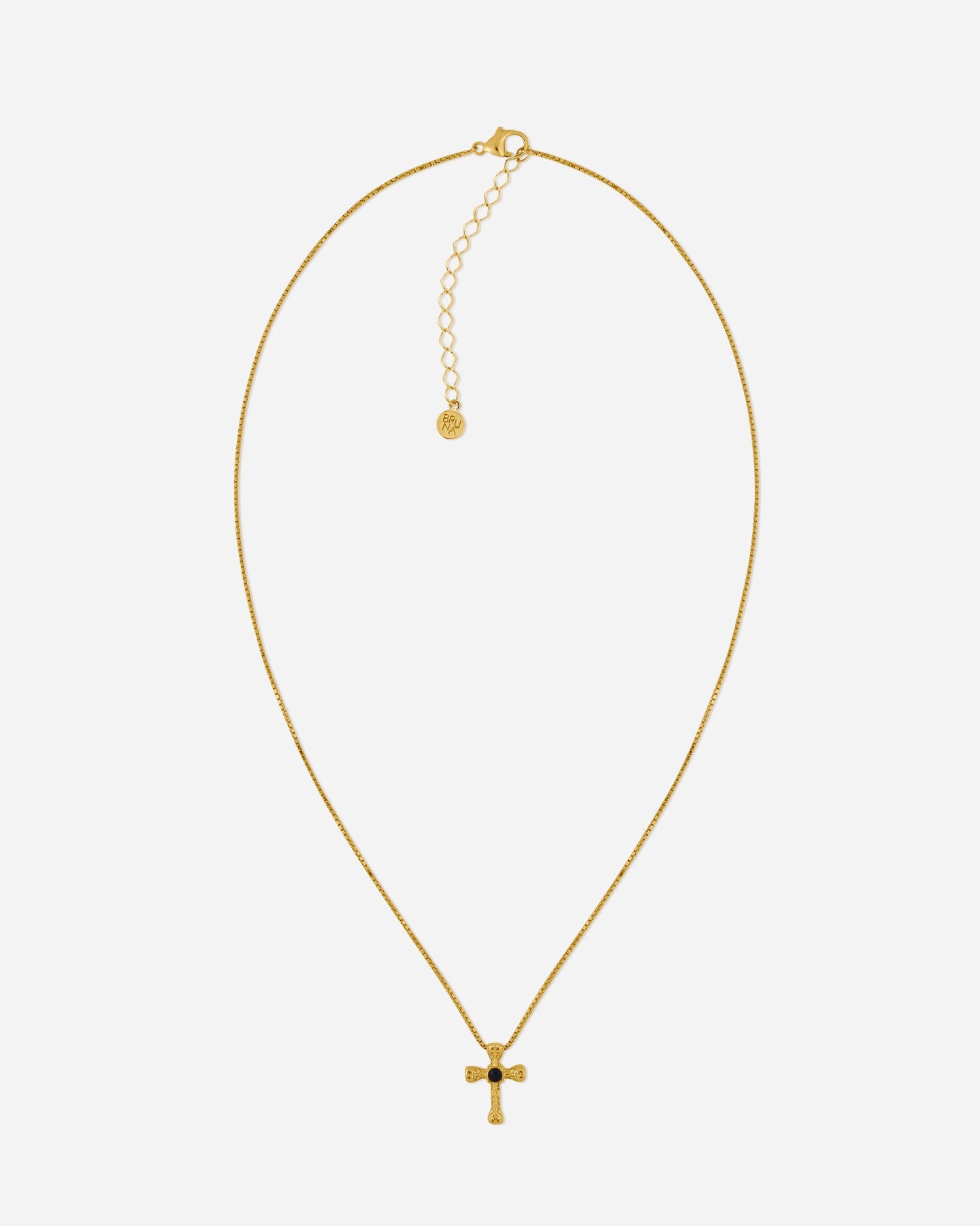 BRUNA The Label Necklace Fortuna Onyx Necklace