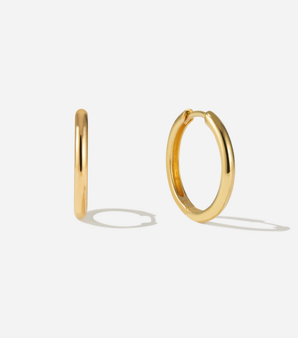 Bruna The Label Earrings 18k Gold Vermeil / No Gems Isola Large Hoops