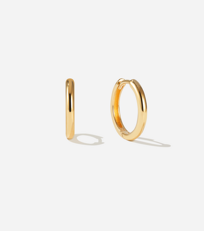 Bruna The Label Earrings 18k Gold Vermeil / No Gems Isola Medium Hoops