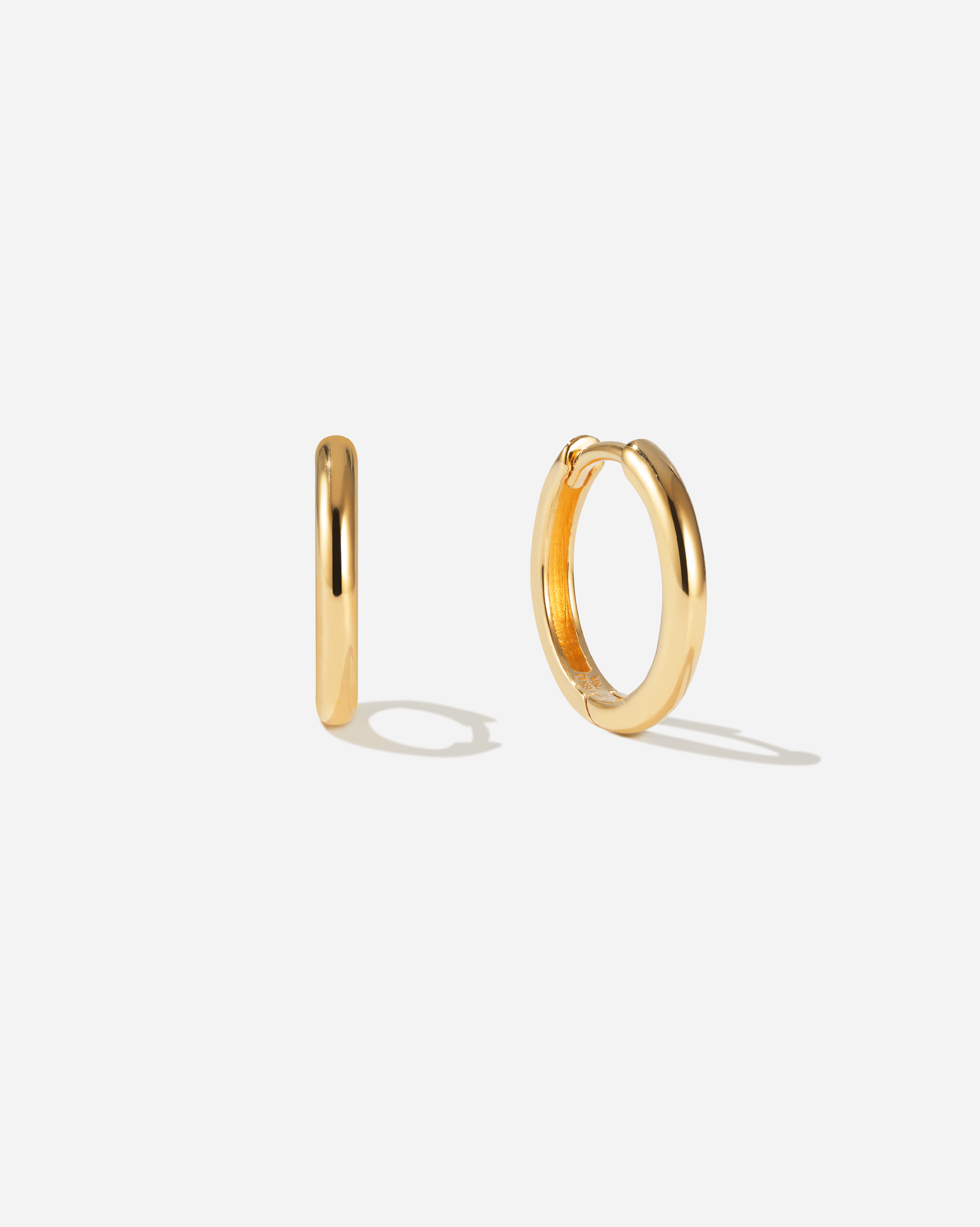 Bruna The Label Earrings 18k Gold Vermeil / No Gems Isola Medium Hoops