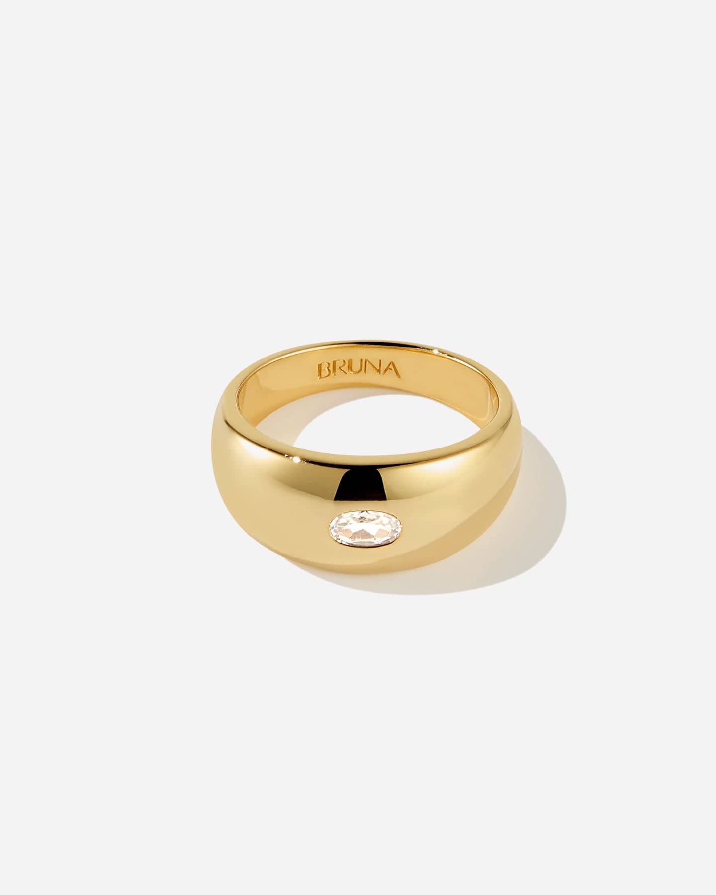 BRUNA The Label Ring 18k Gold Vermeil / 52 / Topaz Lazio Topaz Ring