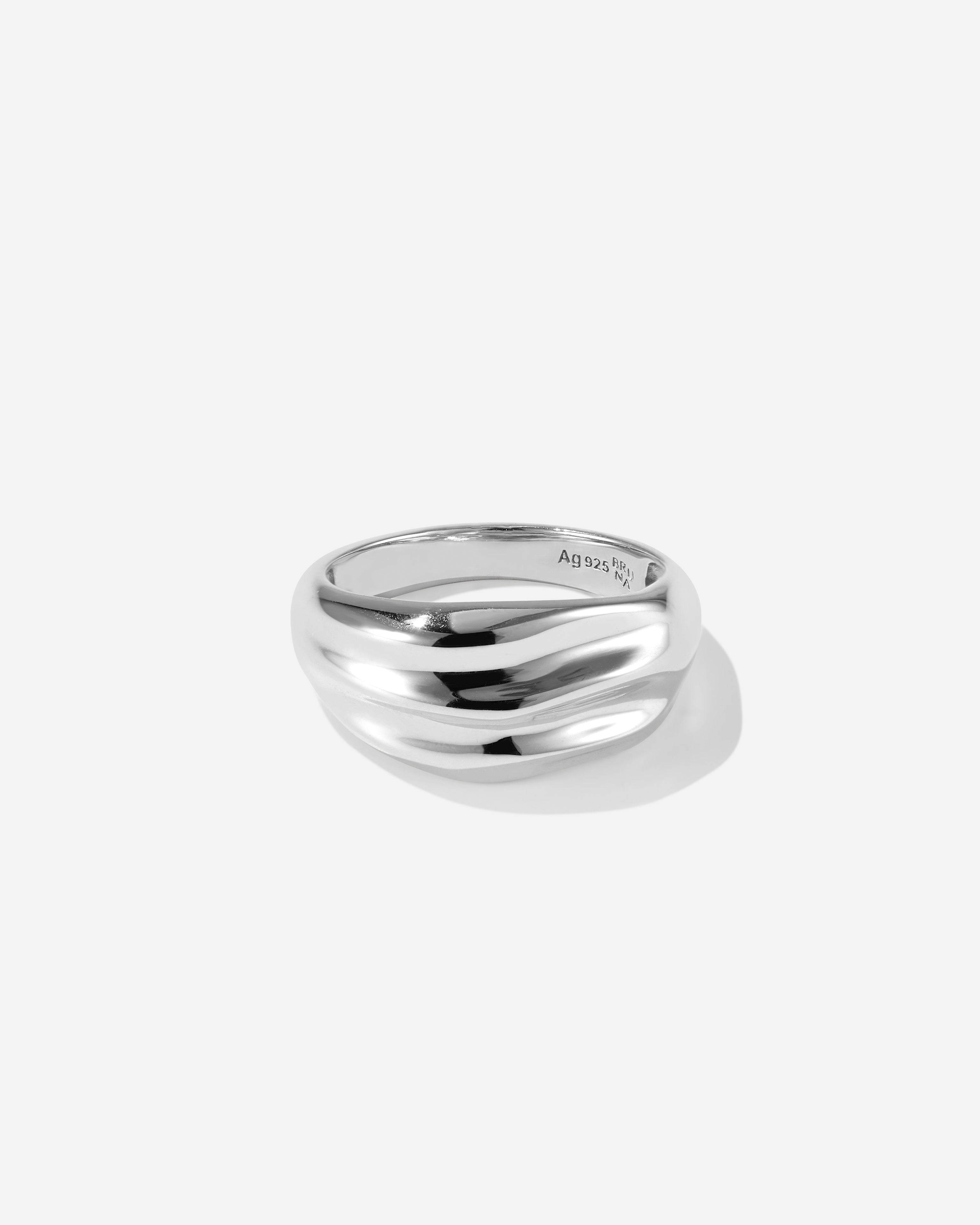 BRUNA The Label Ring 925 Sterling Silber / 52 Leon Ring