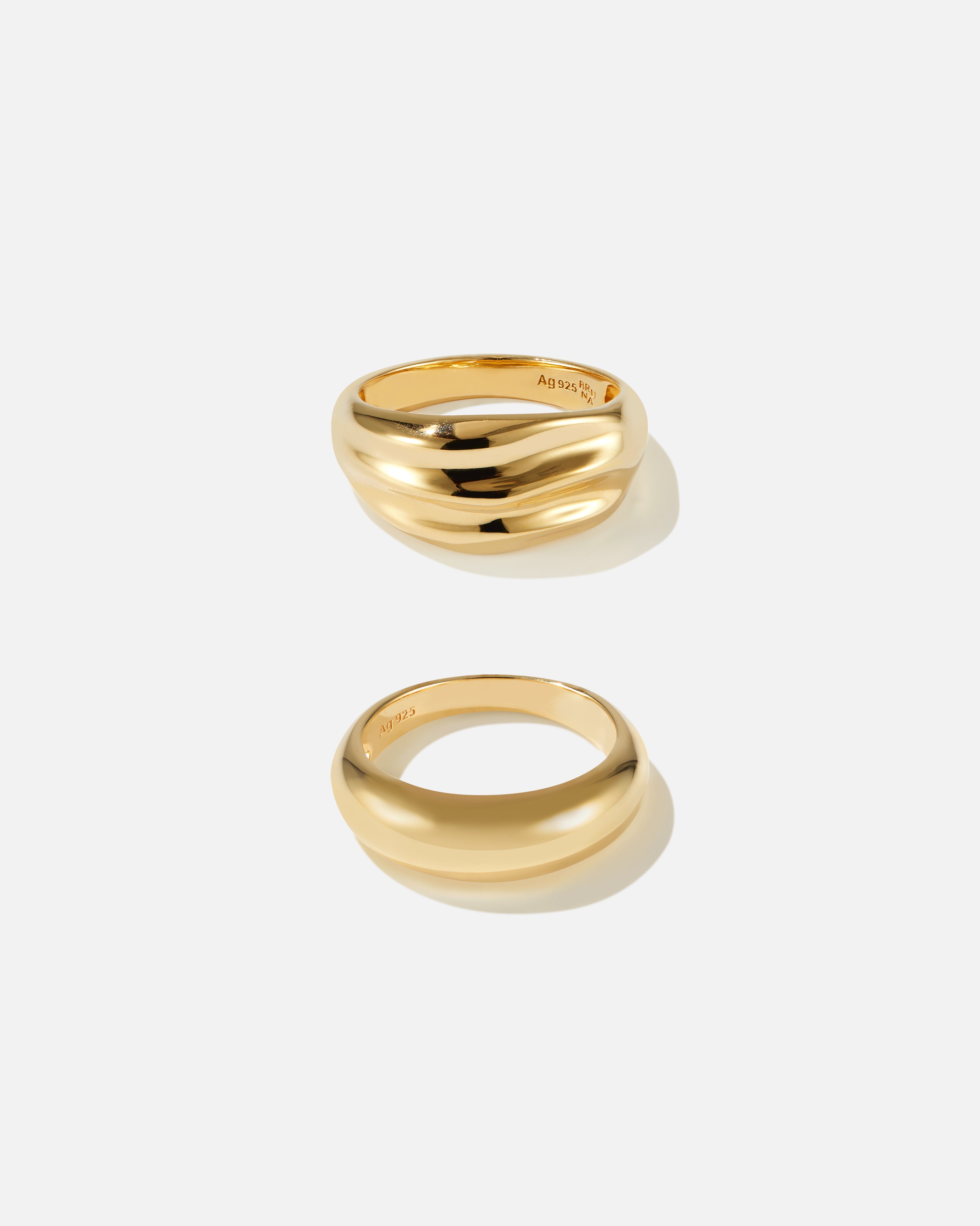 BRUNA The Label Sets 18k Gold Vermeil Leon Ring Set