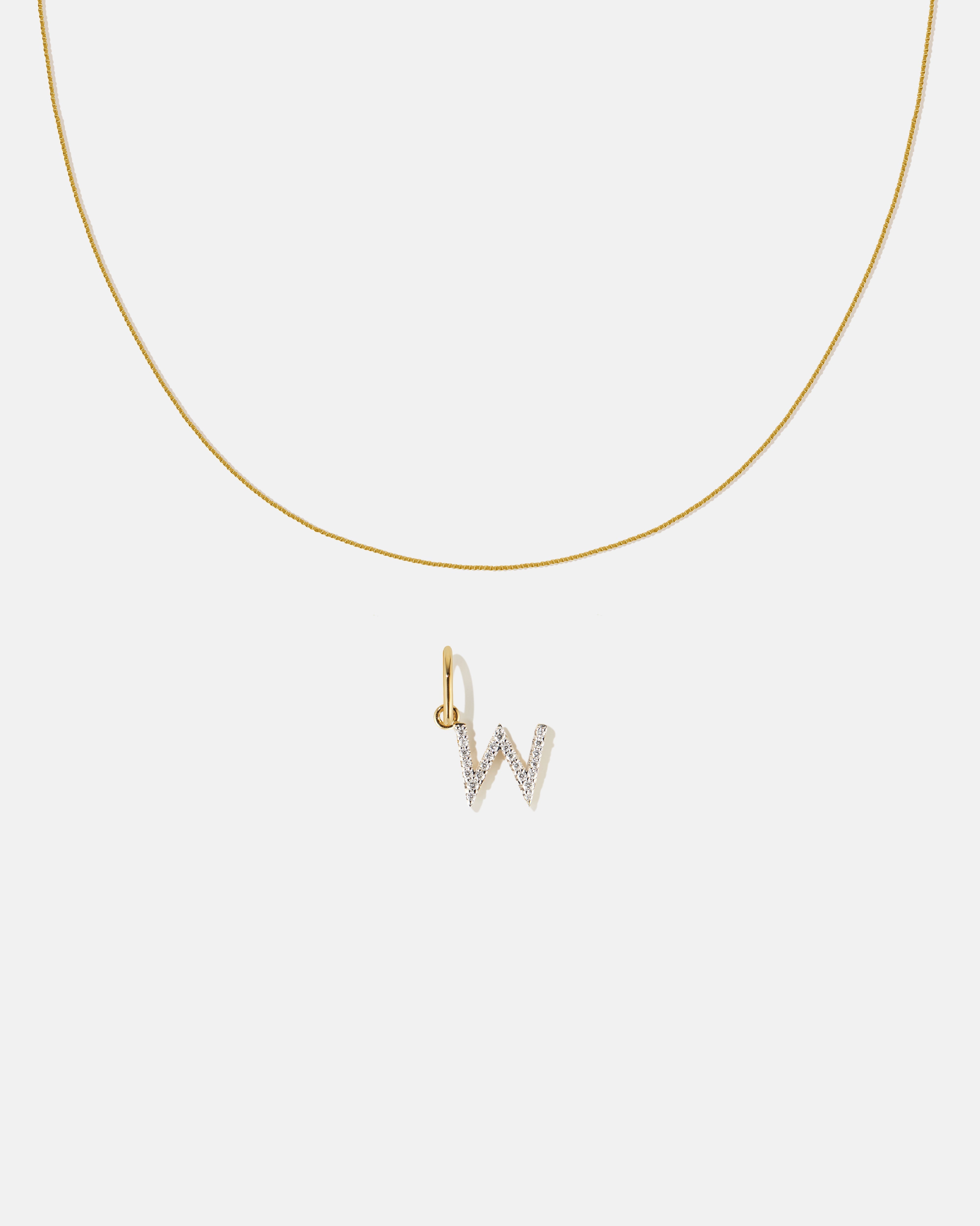 BRUNA The Label Sets W / 14k Massivgold / Laborgezüchtete Diamanten Letter Pendant Set