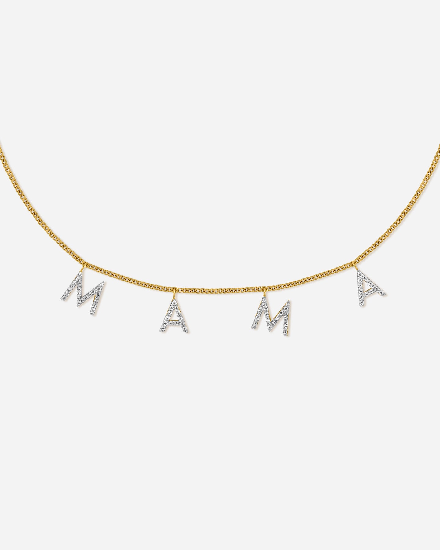 BRUNA The Label Necklace 18k Gold Vermeil / Topaz Mama Necklace