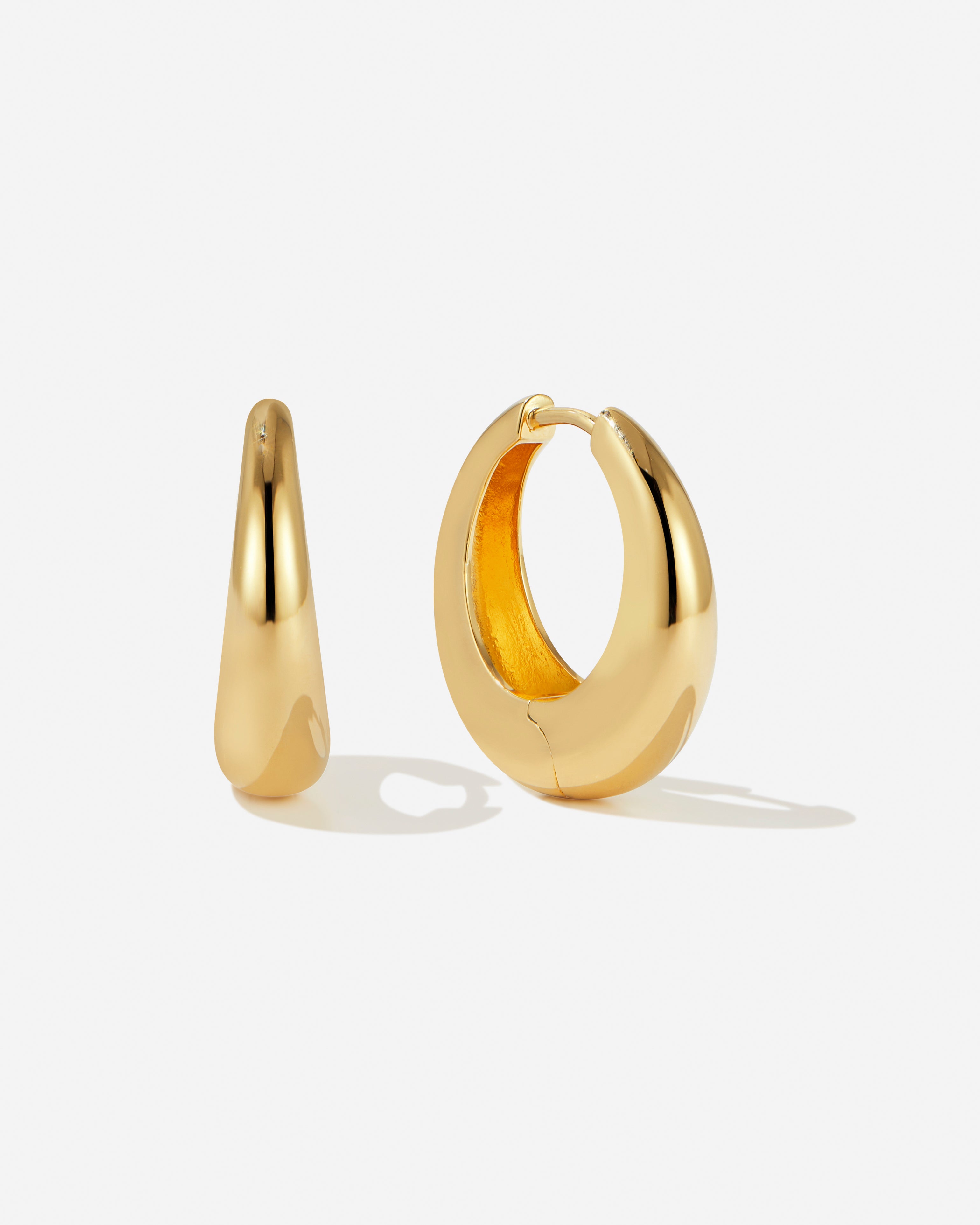Merida Medium Hoops | 18k Gold Vermeil & Silver | BRUNA