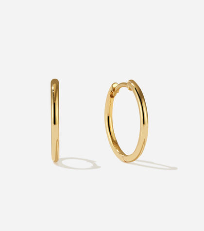 BRUNA The Label Earrings 14k Massivgold Mimosa Medium Hoops