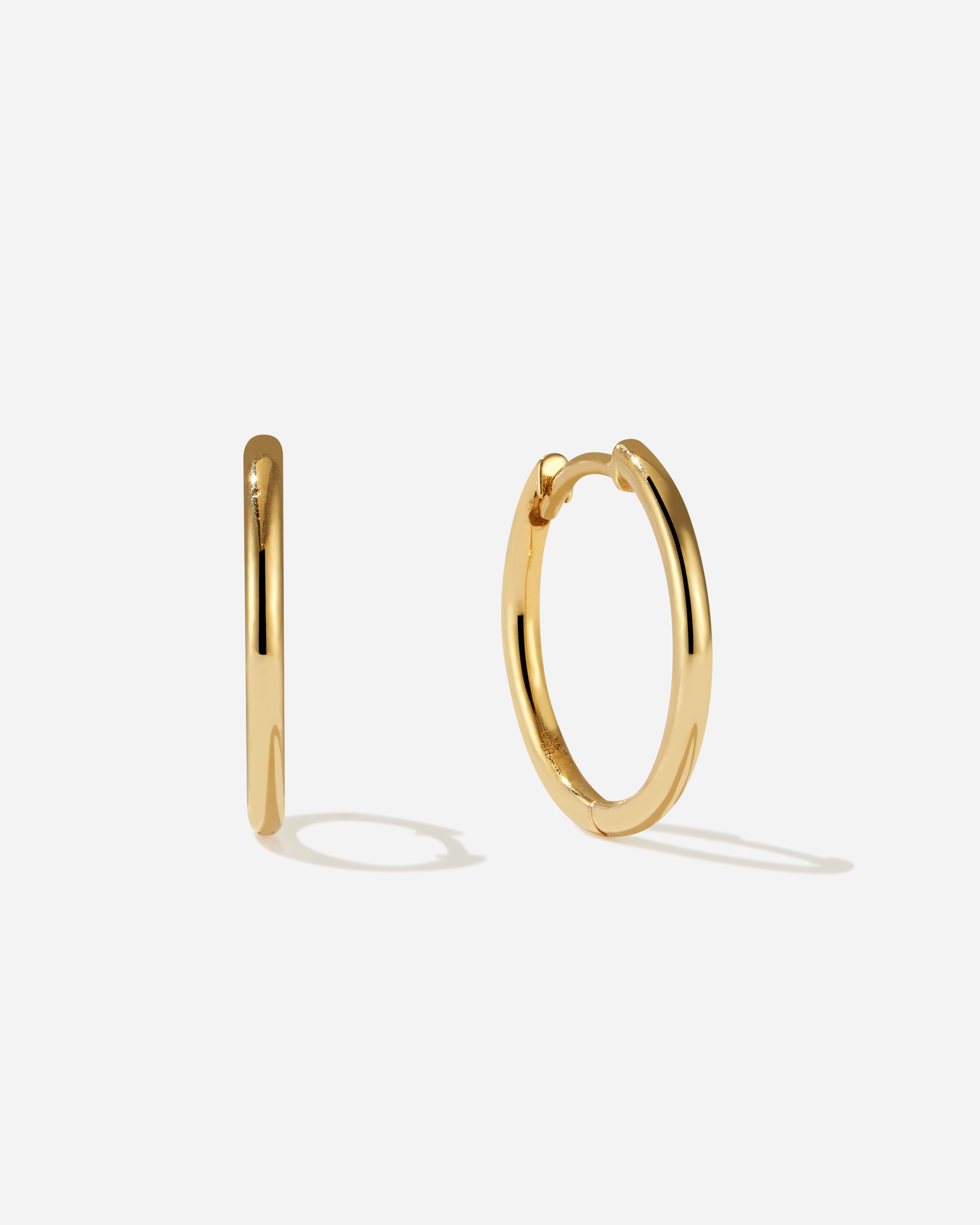 BRUNA The Label Earrings 14k Massivgold Mimosa Medium Hoops