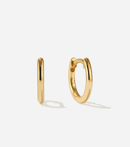 BRUNA The Label Earrings 14k Massivgold Mimosa Small Hoops