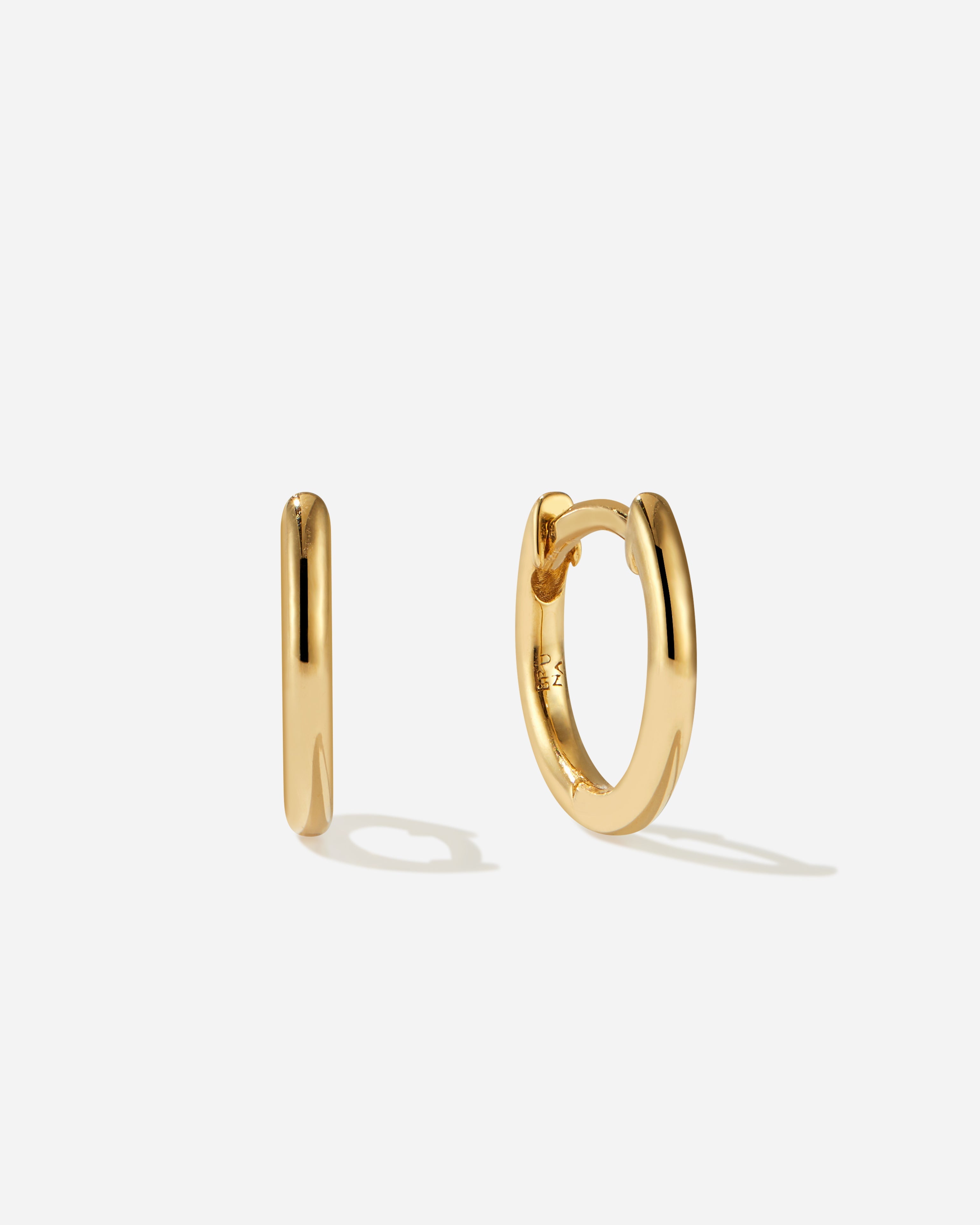 BRUNA The Label Earrings 14k Massivgold Mimosa Small Hoops